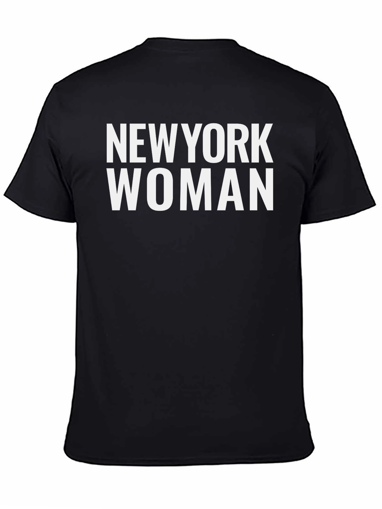 New York Woman Black Graphic Tee Shirt