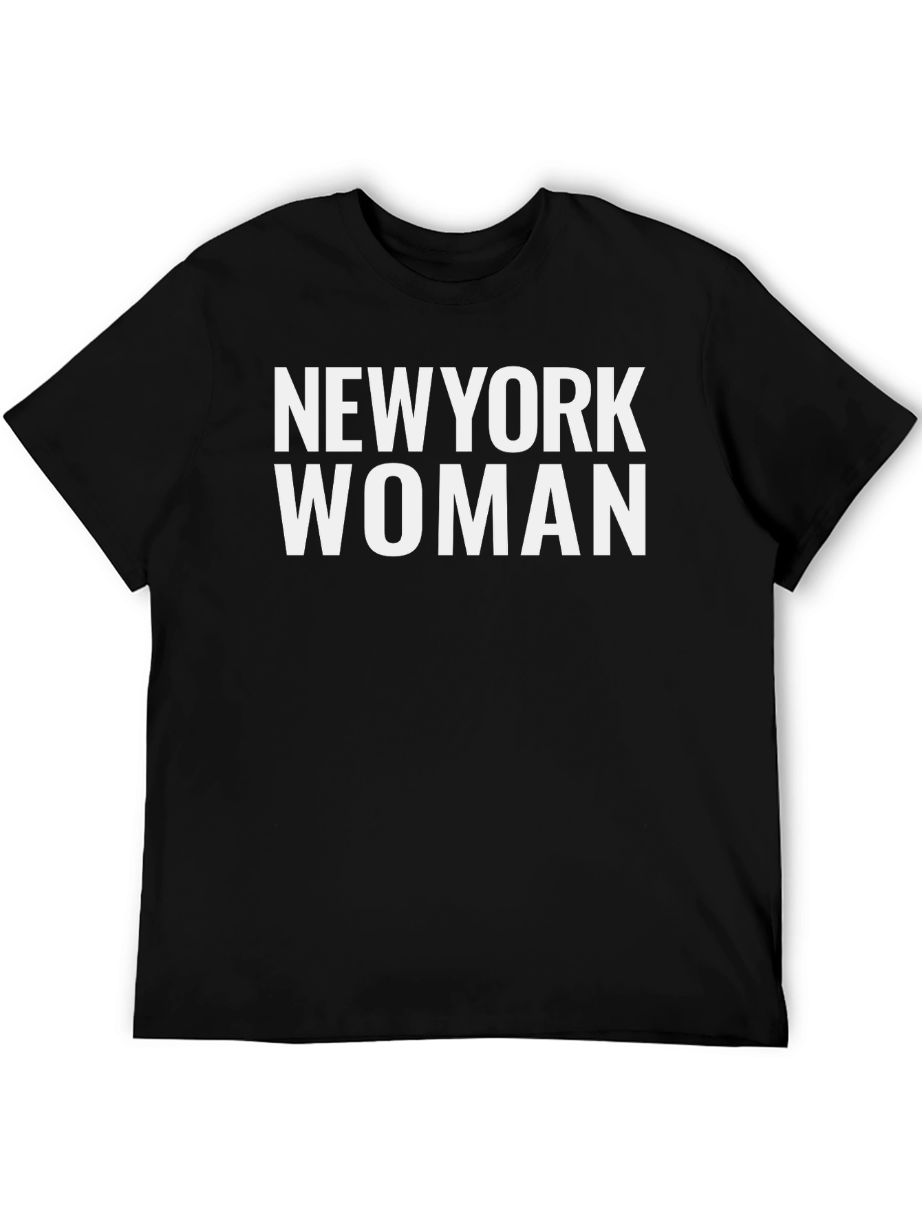 New York Woman Black Graphic Tee Shirt