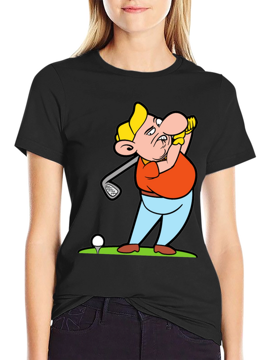Golf Cartoon T-Shirt: Hit the Green in Style