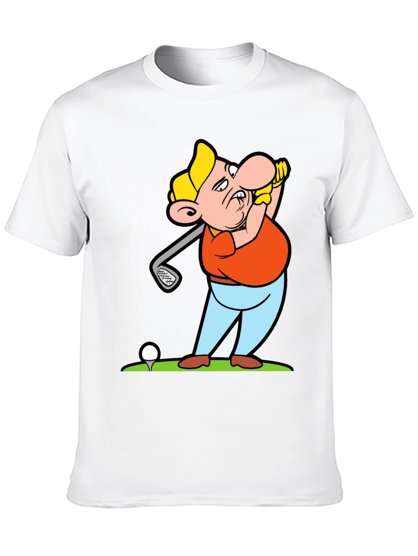 Golf Cartoon T-Shirt: Hit the Green in Style