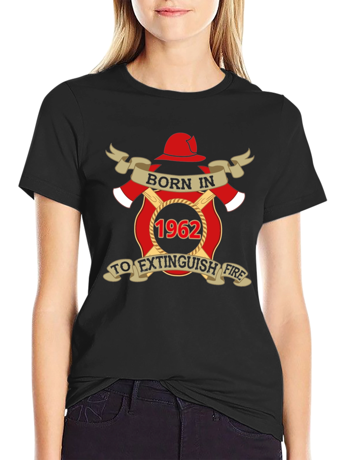 Born in 1962 Firefighter T-Shirt