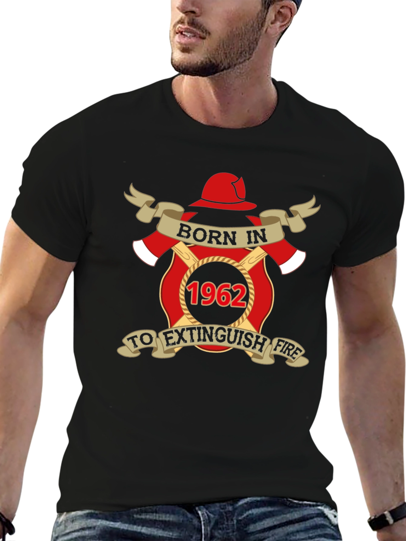 Born in 1962 Firefighter T-Shirt