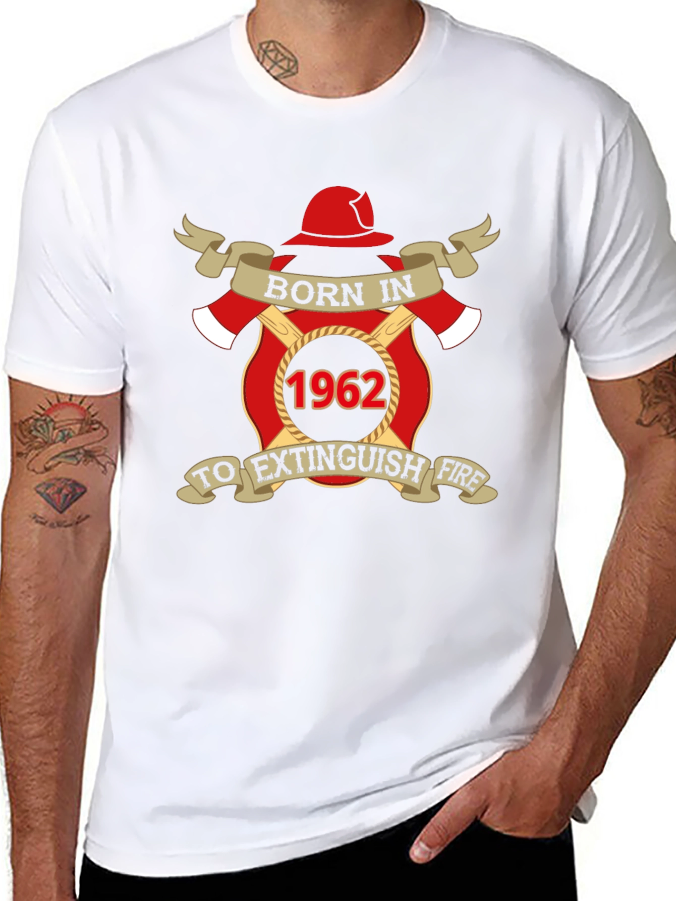 Born in 1962 Firefighter T-Shirt