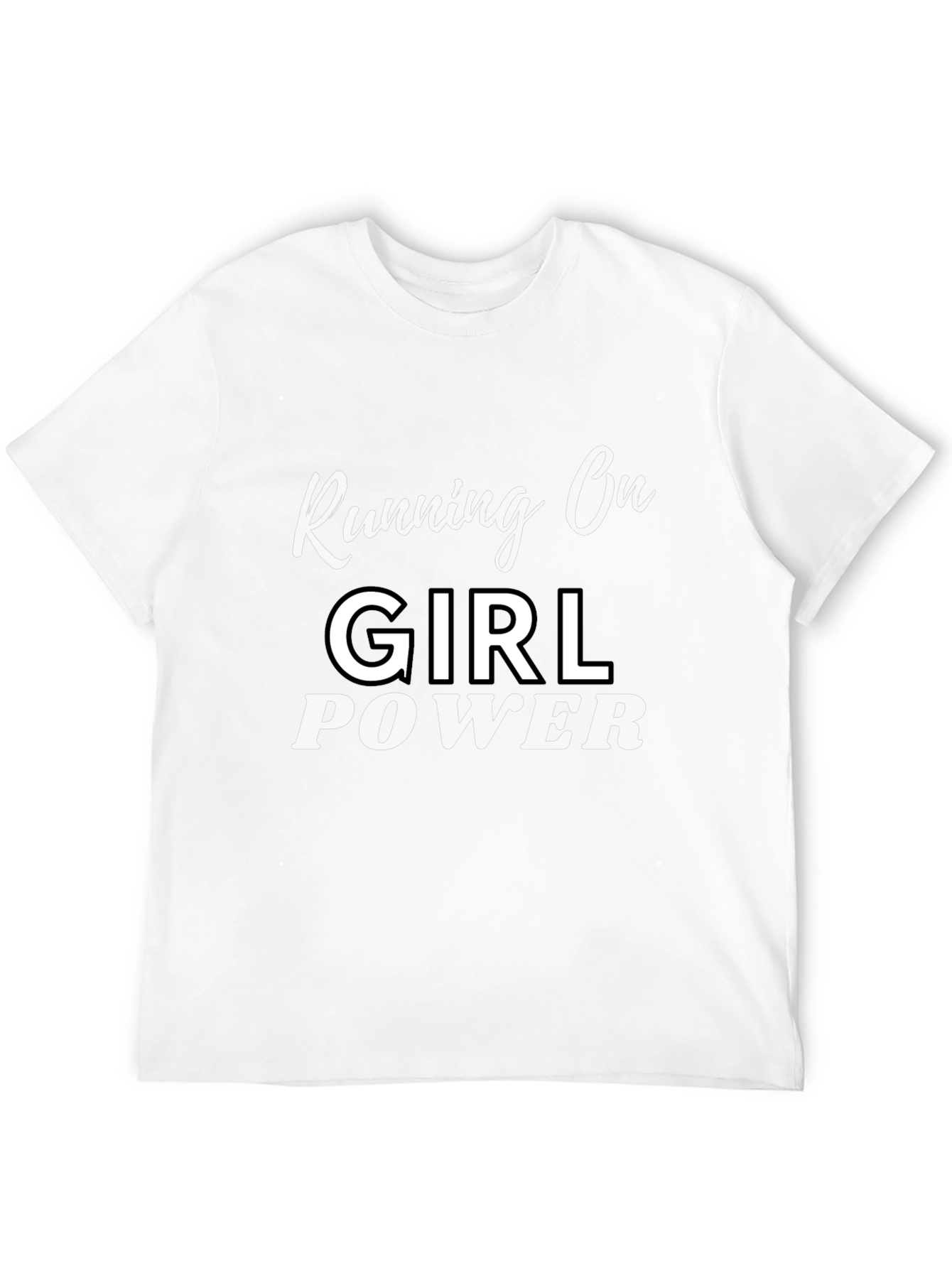 Girl Power Graphic Tee - Black Cotton T-Shirt