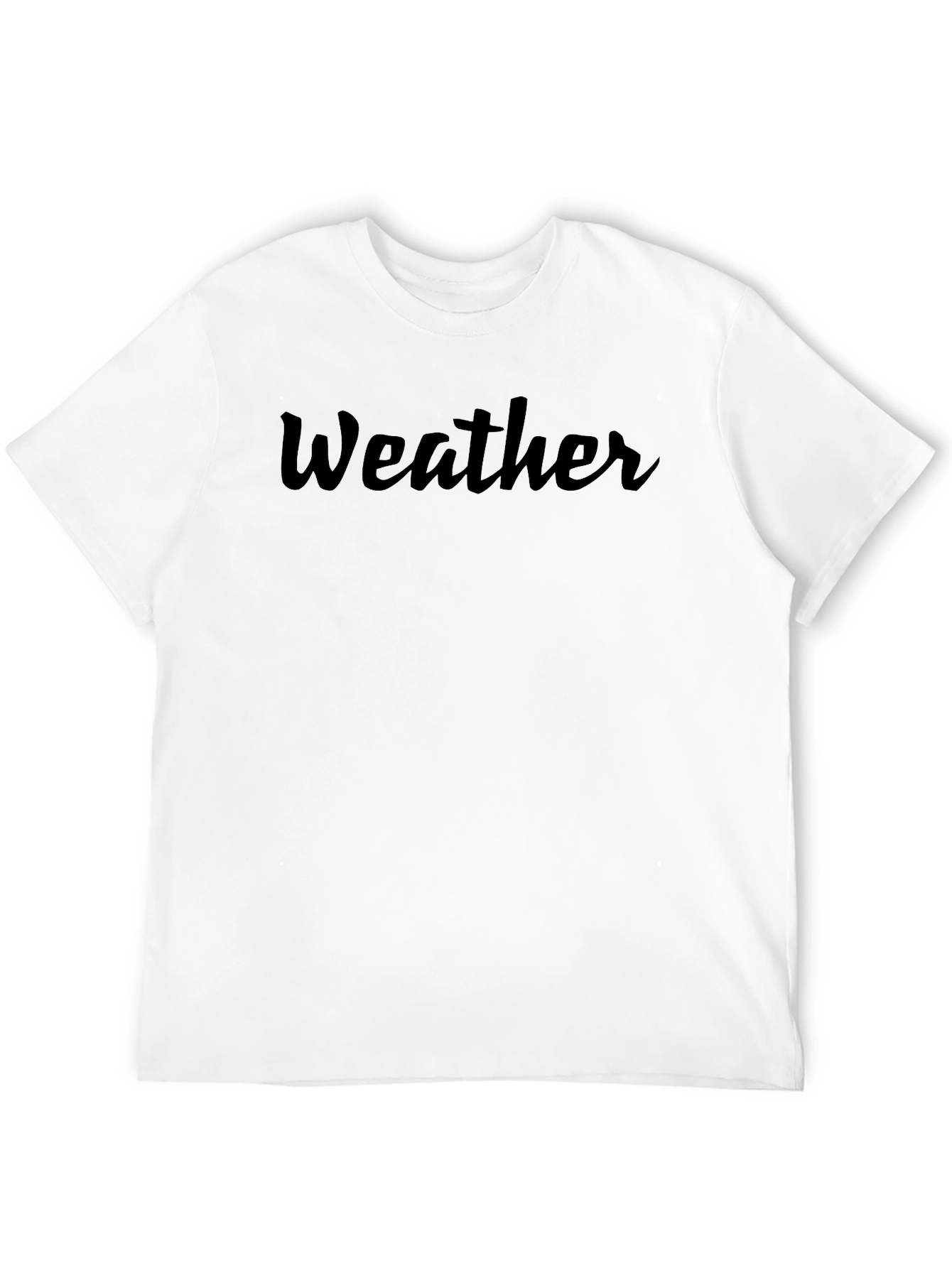 Weather Graphic T-Shirt - Black Cotton Tee