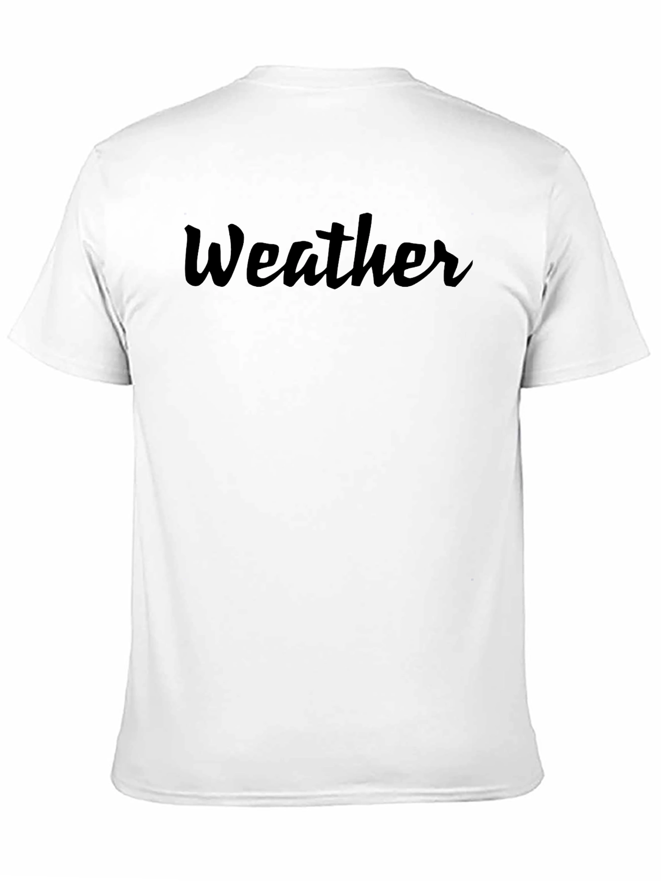 Weather Graphic T-Shirt - Black Cotton Tee