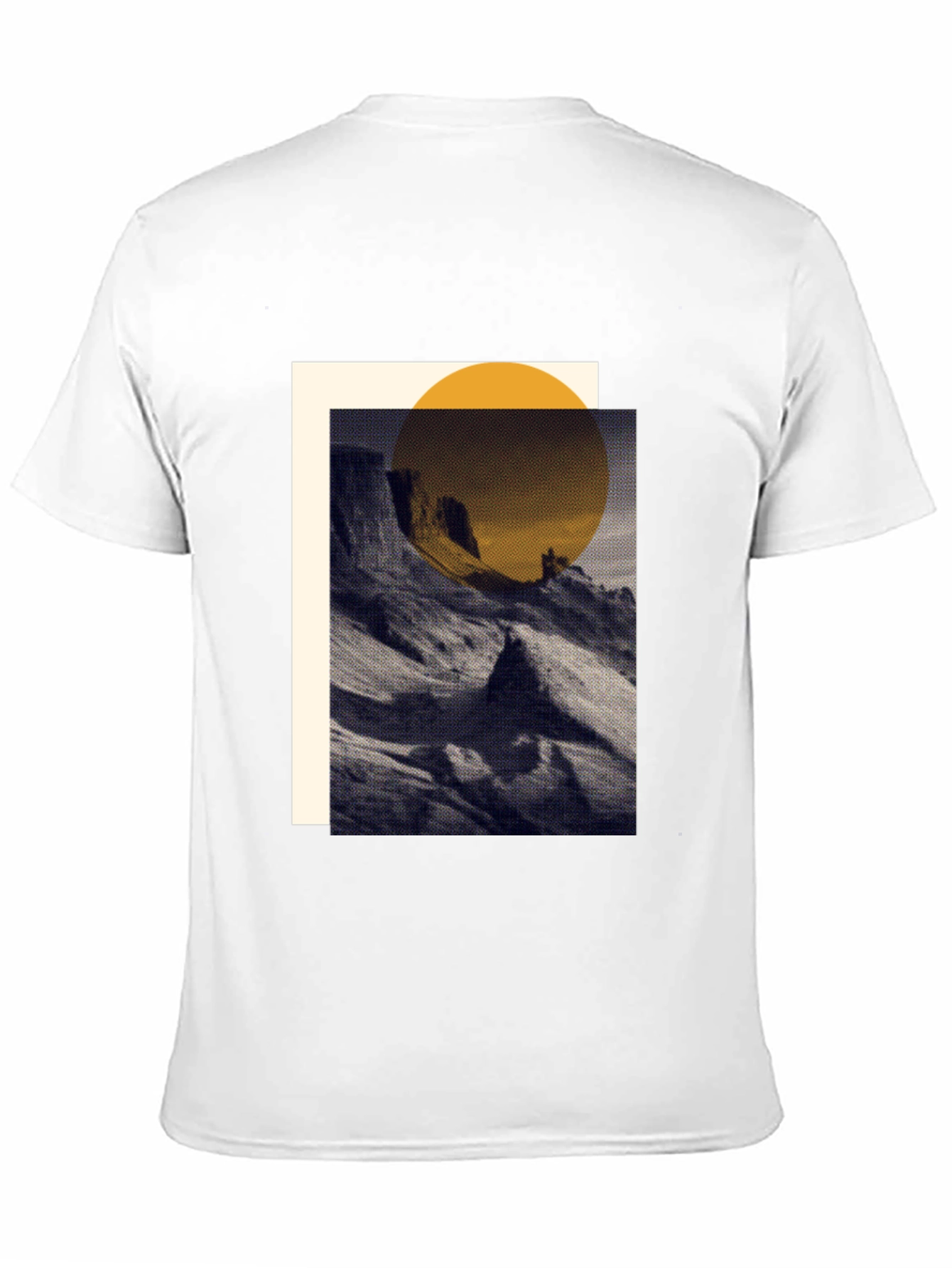 Abstract Mountain Graphic Tee - Modern Artistic Design