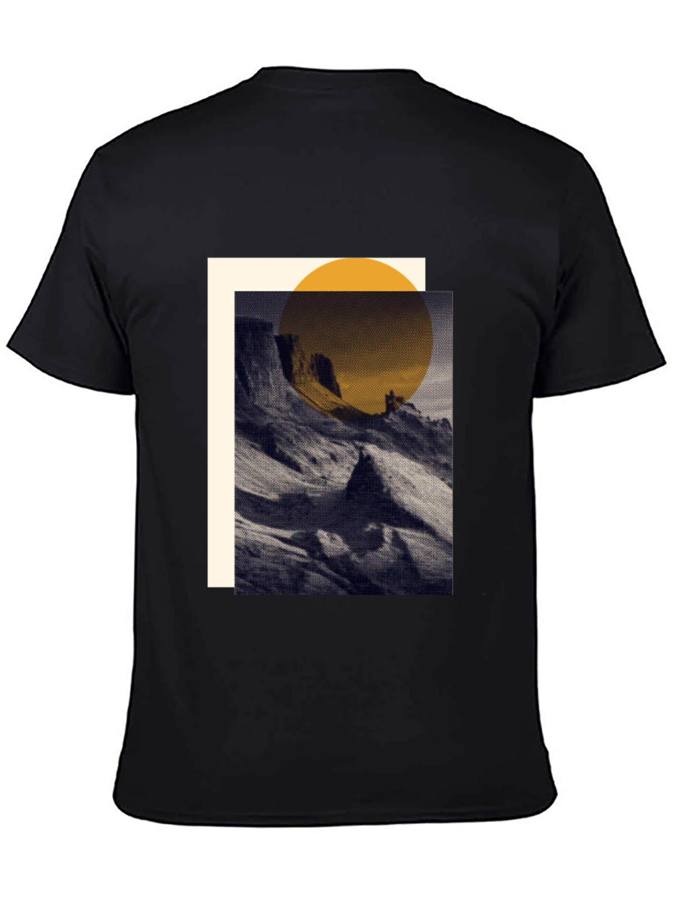 Abstract Mountain Graphic Tee - Modern Artistic Design
