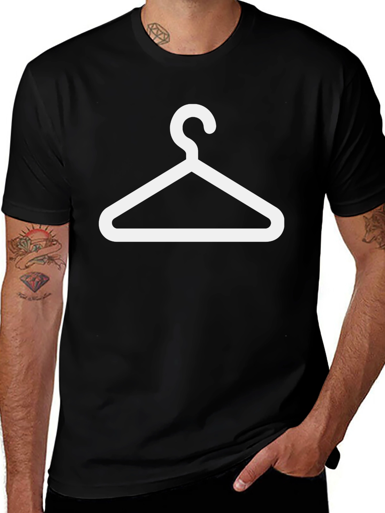 Hanger Graphic T-Shirt - Black Unisex Tee