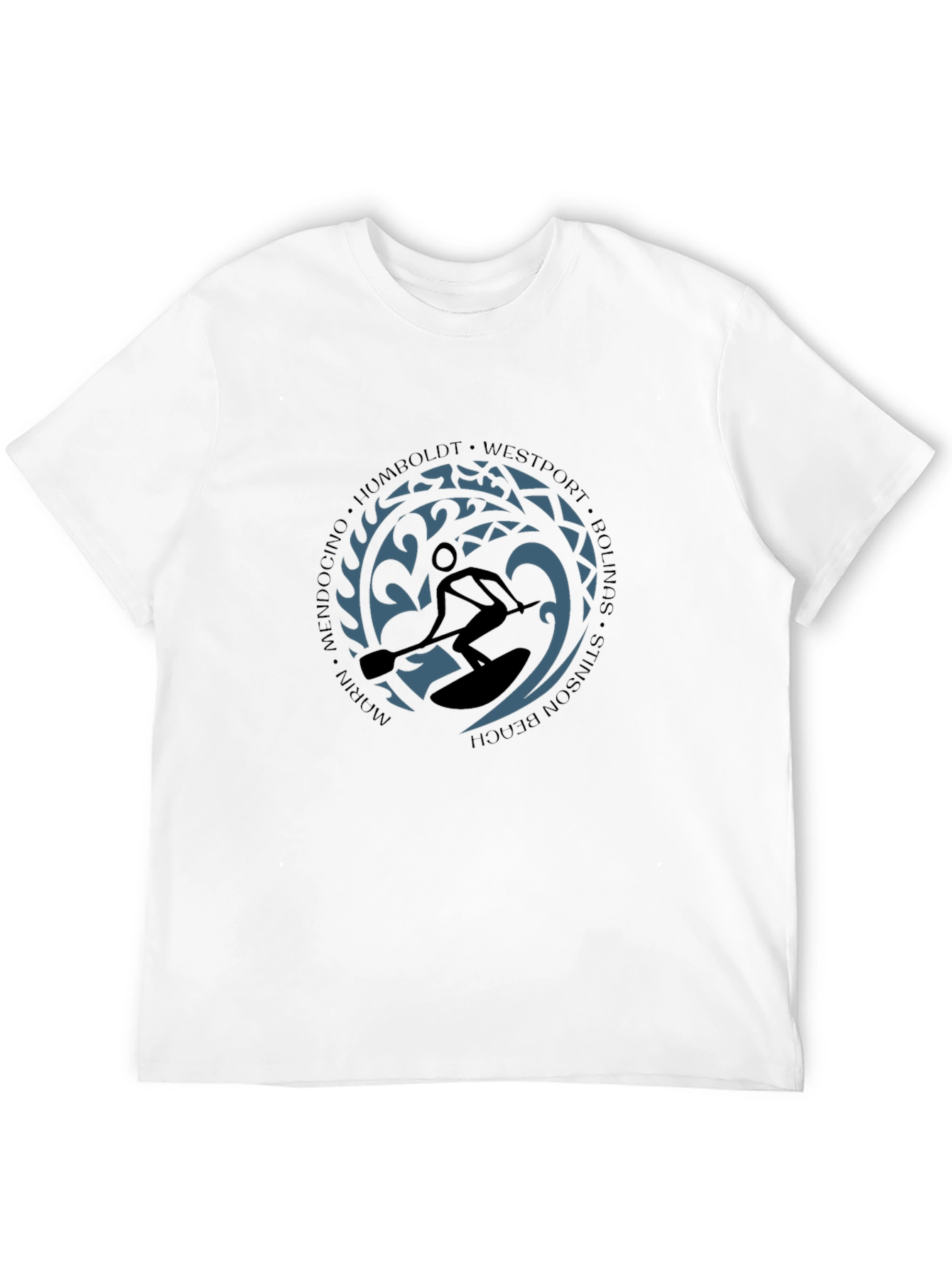 Paddleboarder Graphic Tee - Coastal Style