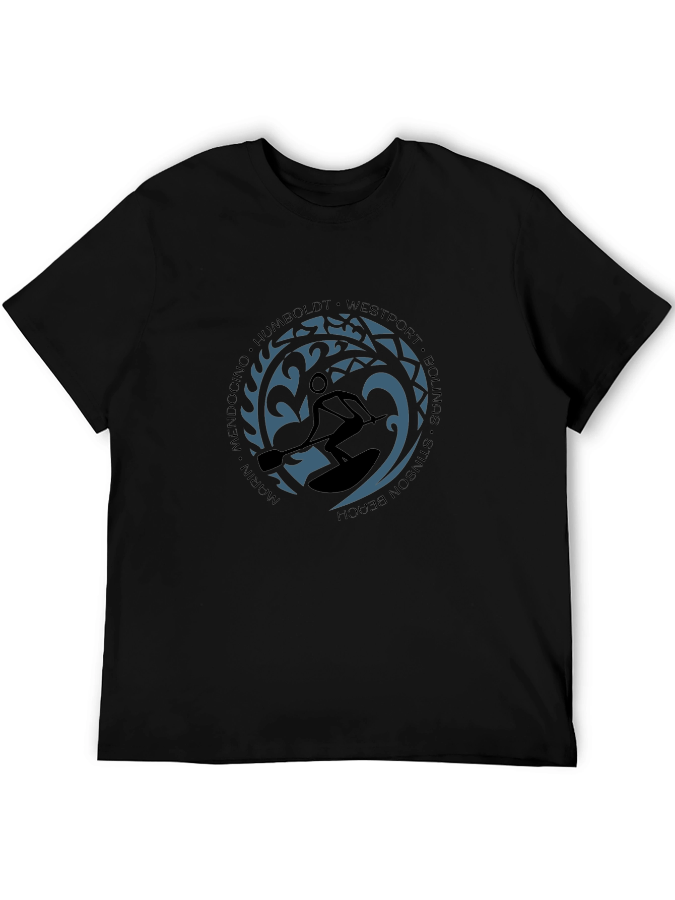 Paddleboarder Graphic Tee - Coastal Style