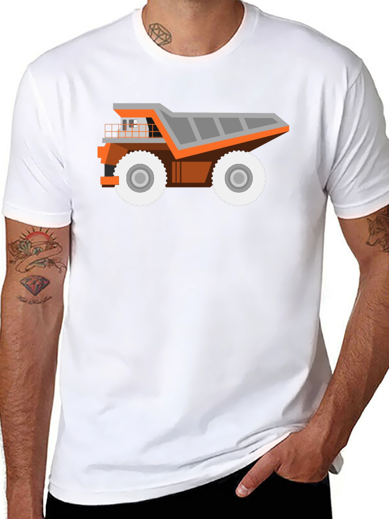 Cool Dump Truck Graphic T-Shirt