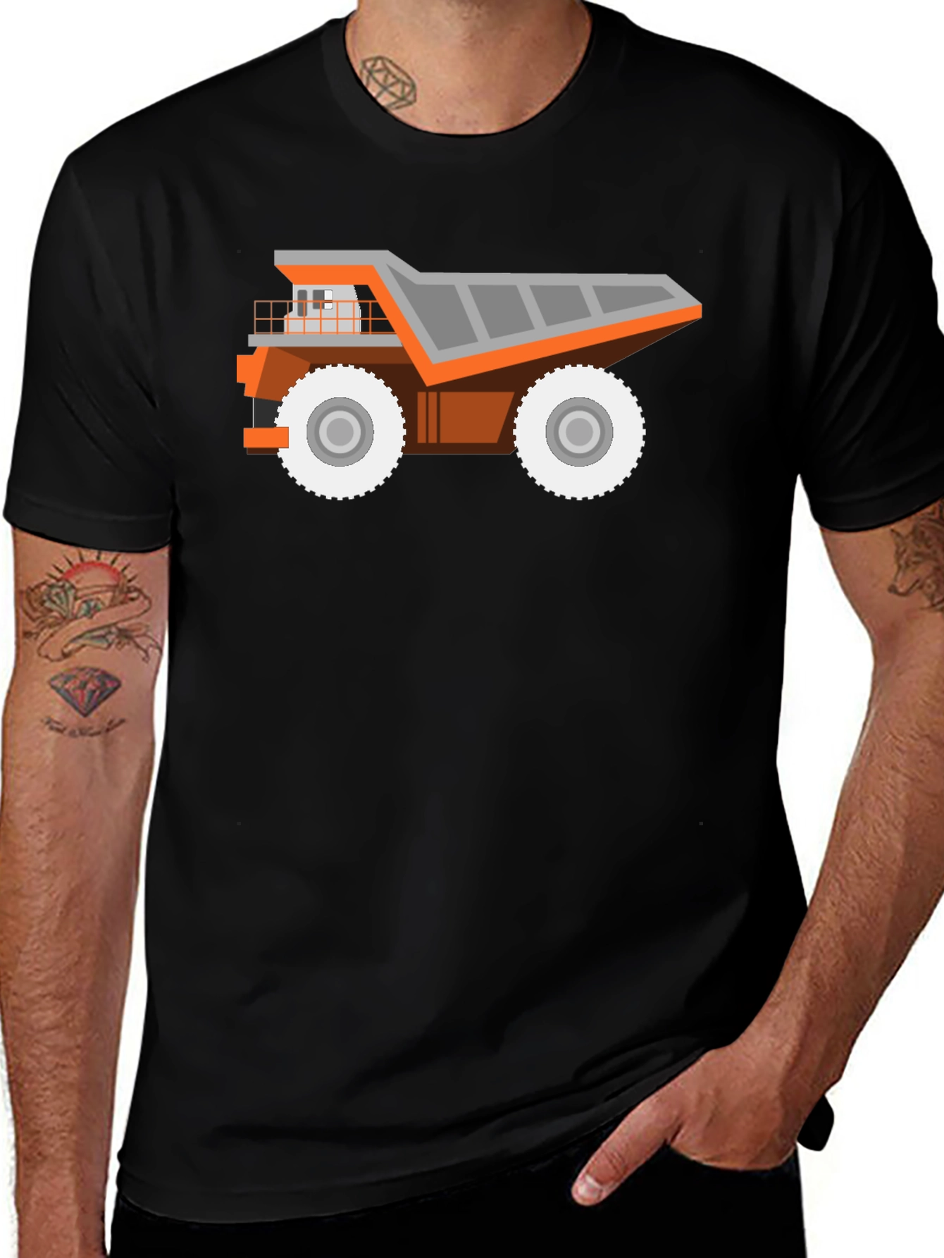 Cool Dump Truck Graphic T-Shirt