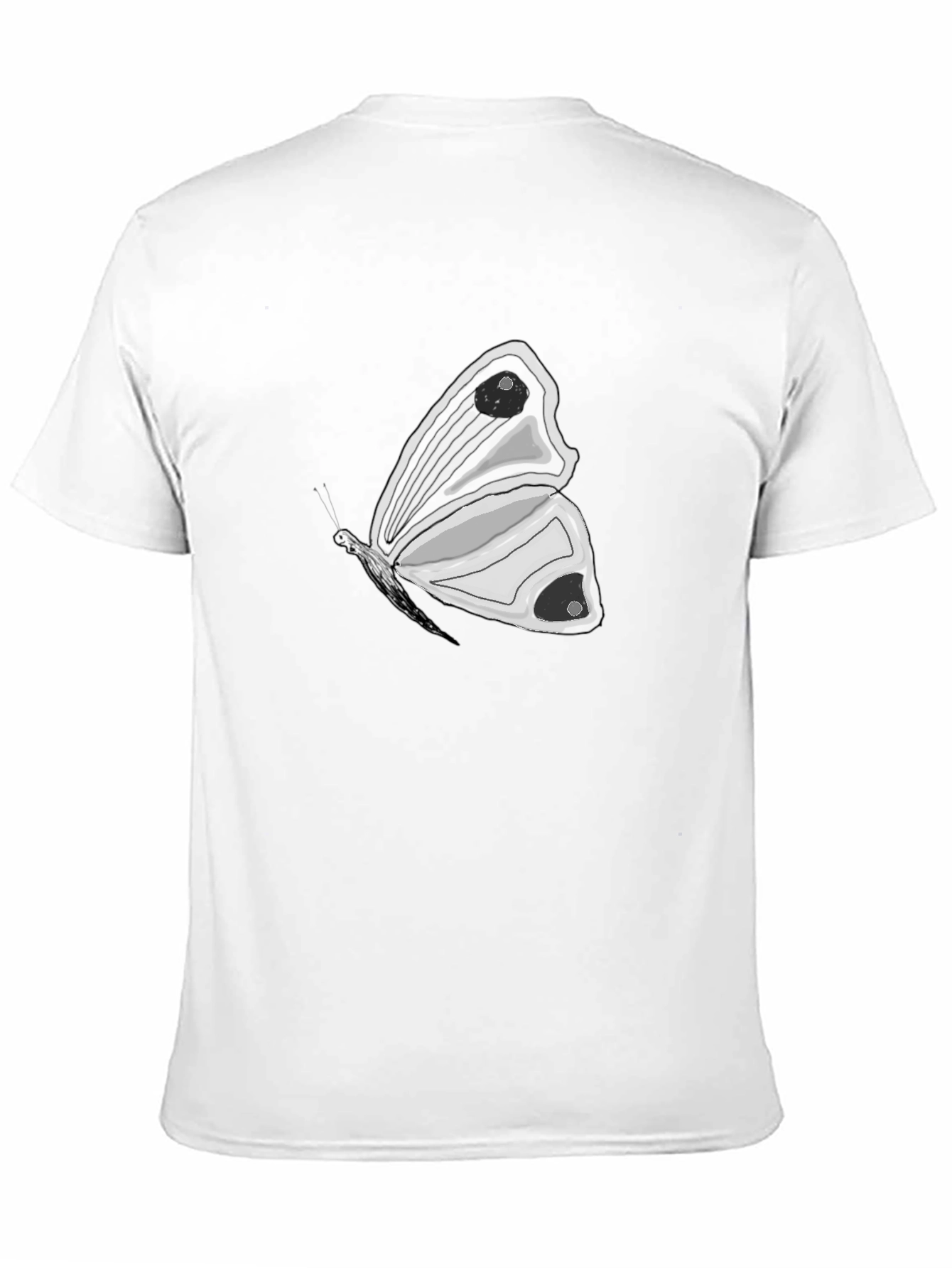 Butterfly Graphic T-Shirt - Stylish Black Tee