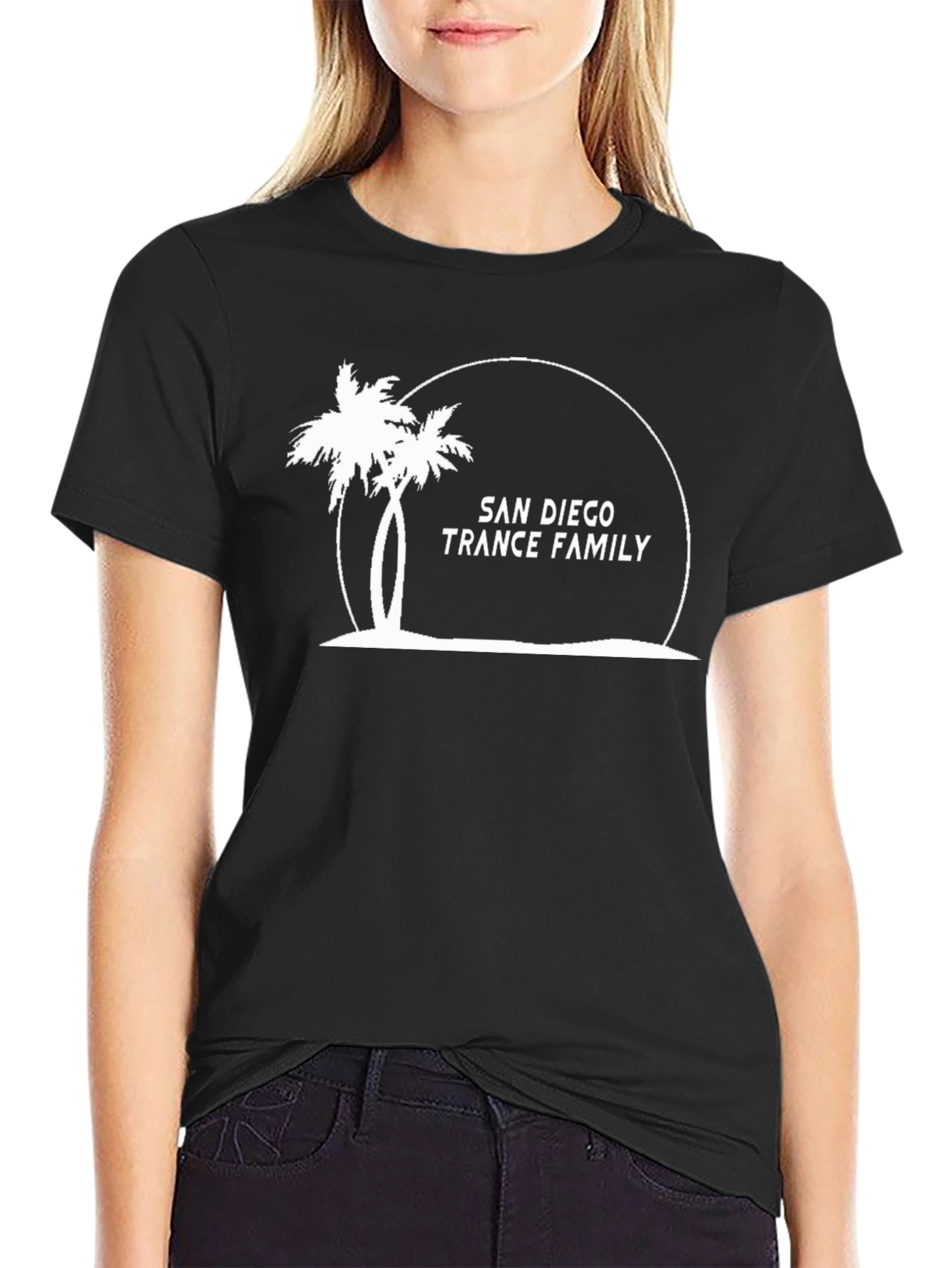 San Diego Trance Family Palm Tree Graphic Tee