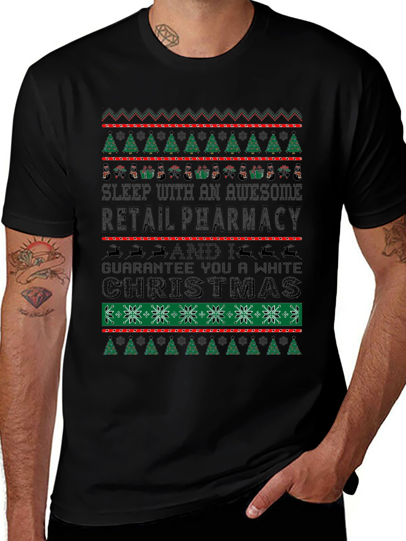 Awesome Retail Pharmacy Christmas T-Shirt