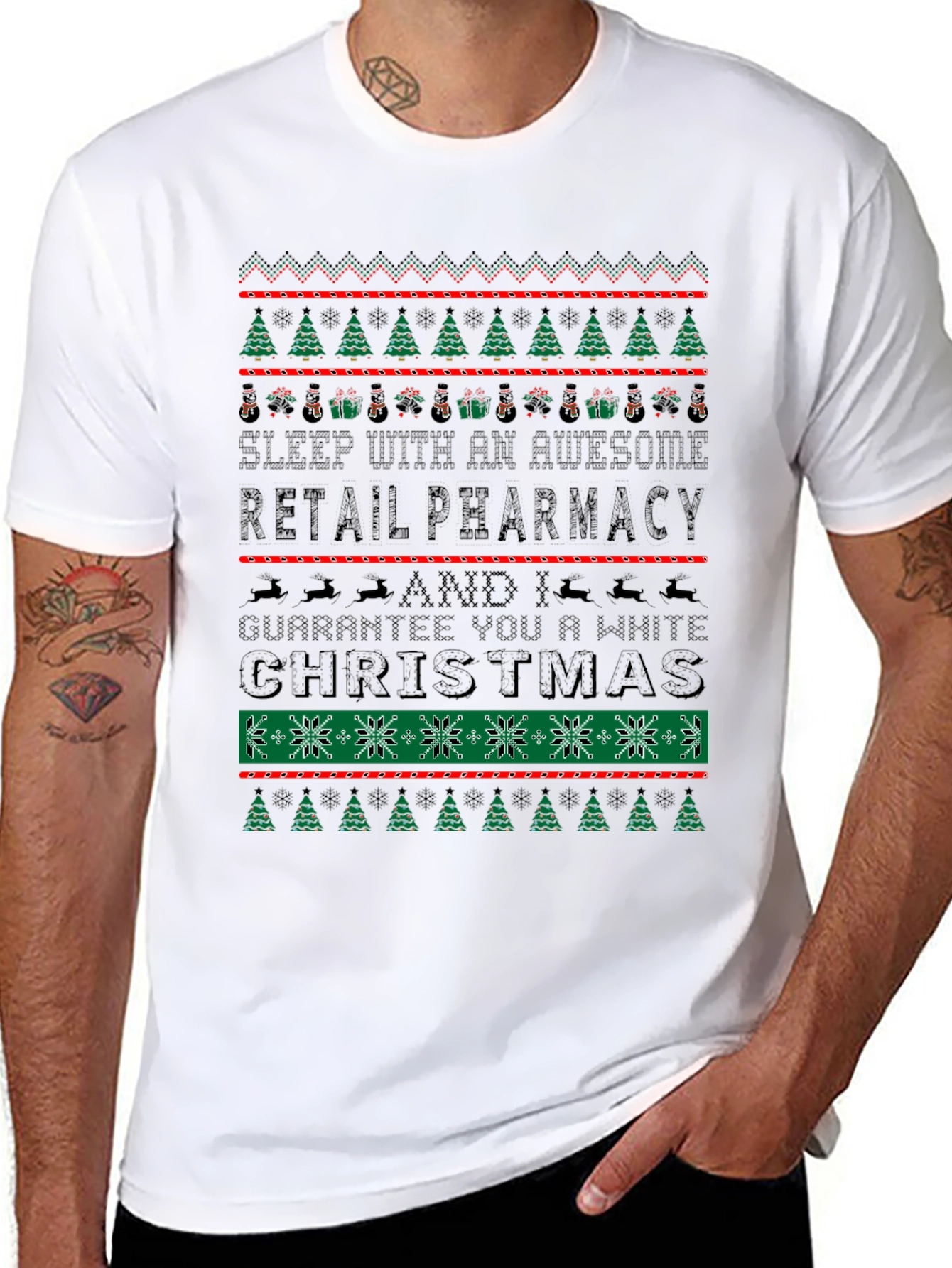 Awesome Retail Pharmacy Christmas T-Shirt