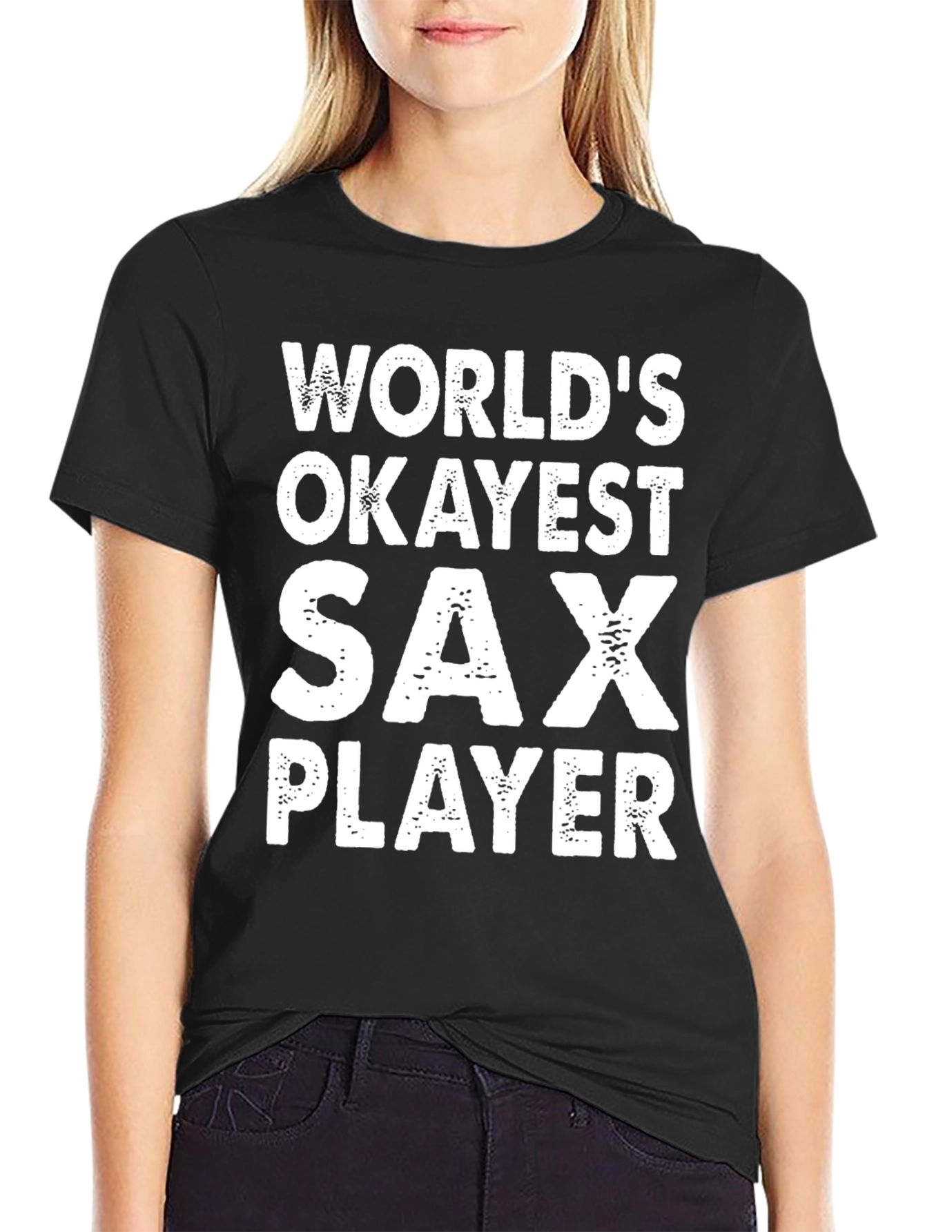 Worlds Okayest Sax Player Graphic Tee
