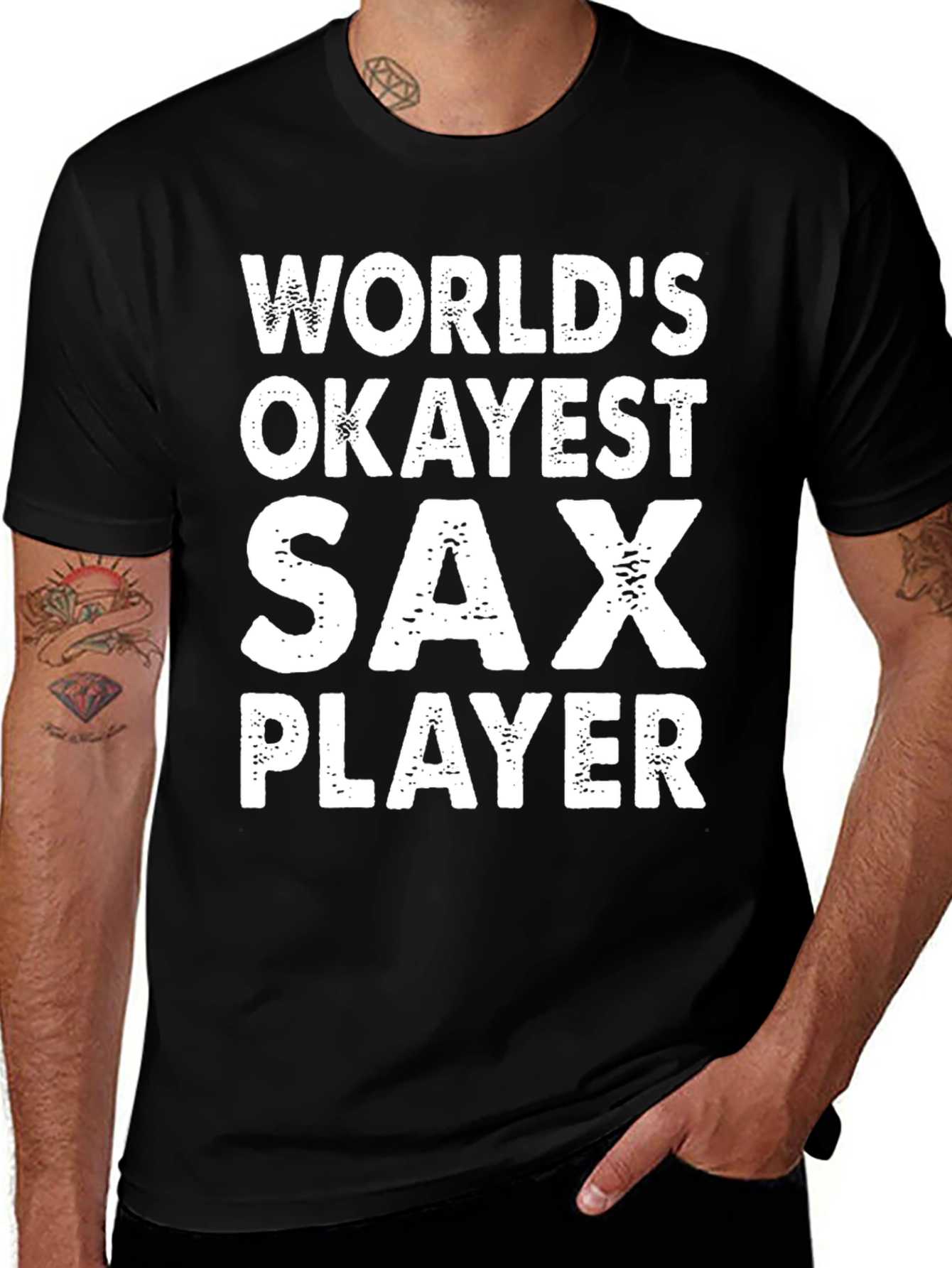 Worlds Okayest Sax Player Graphic Tee