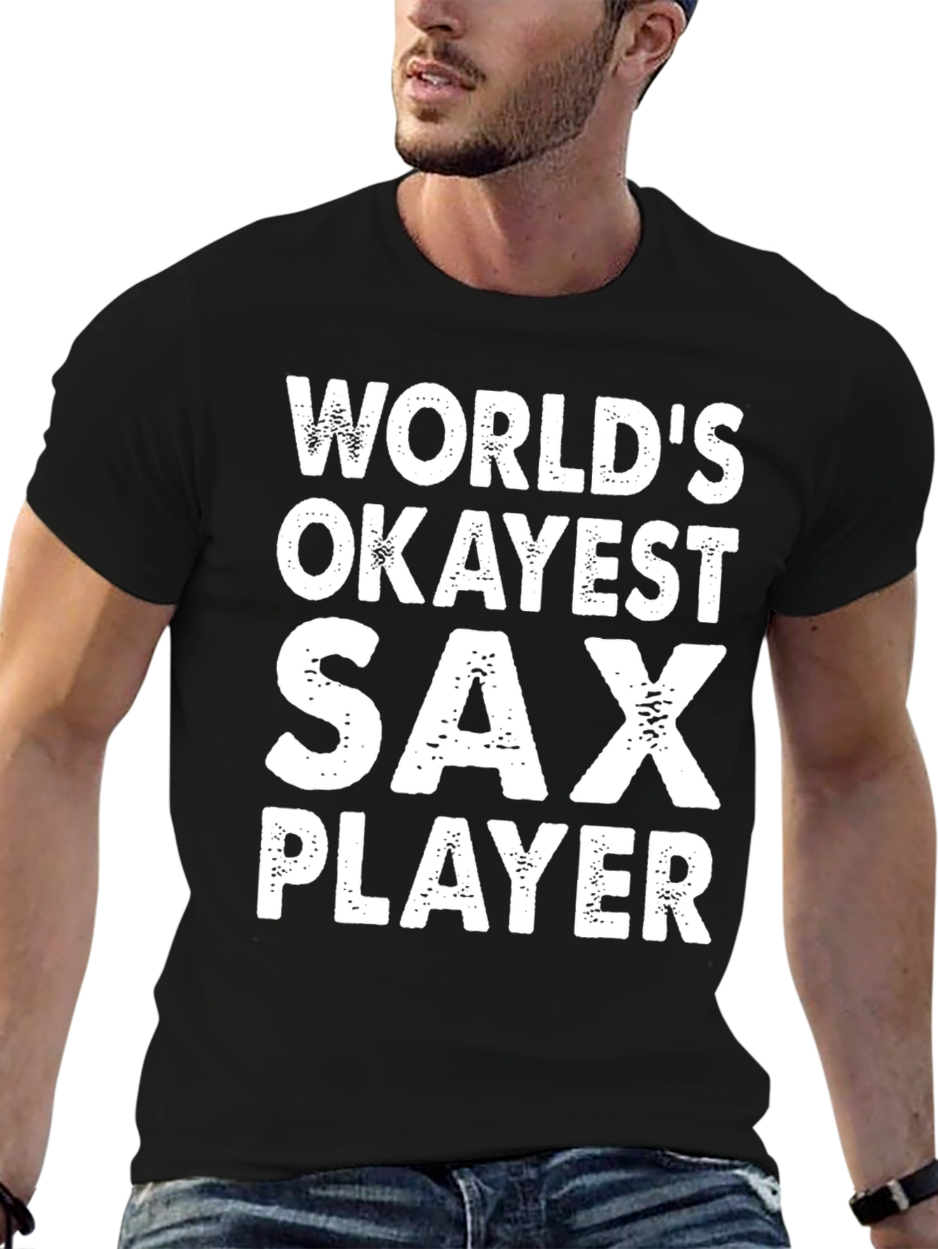 Worlds Okayest Sax Player Graphic Tee