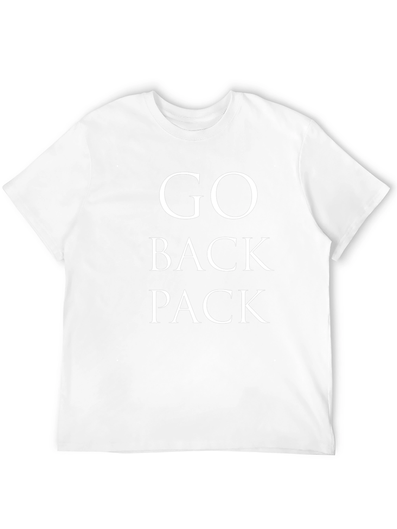 Go Back Pack Graphic Tee - Black Casual T-Shirt
