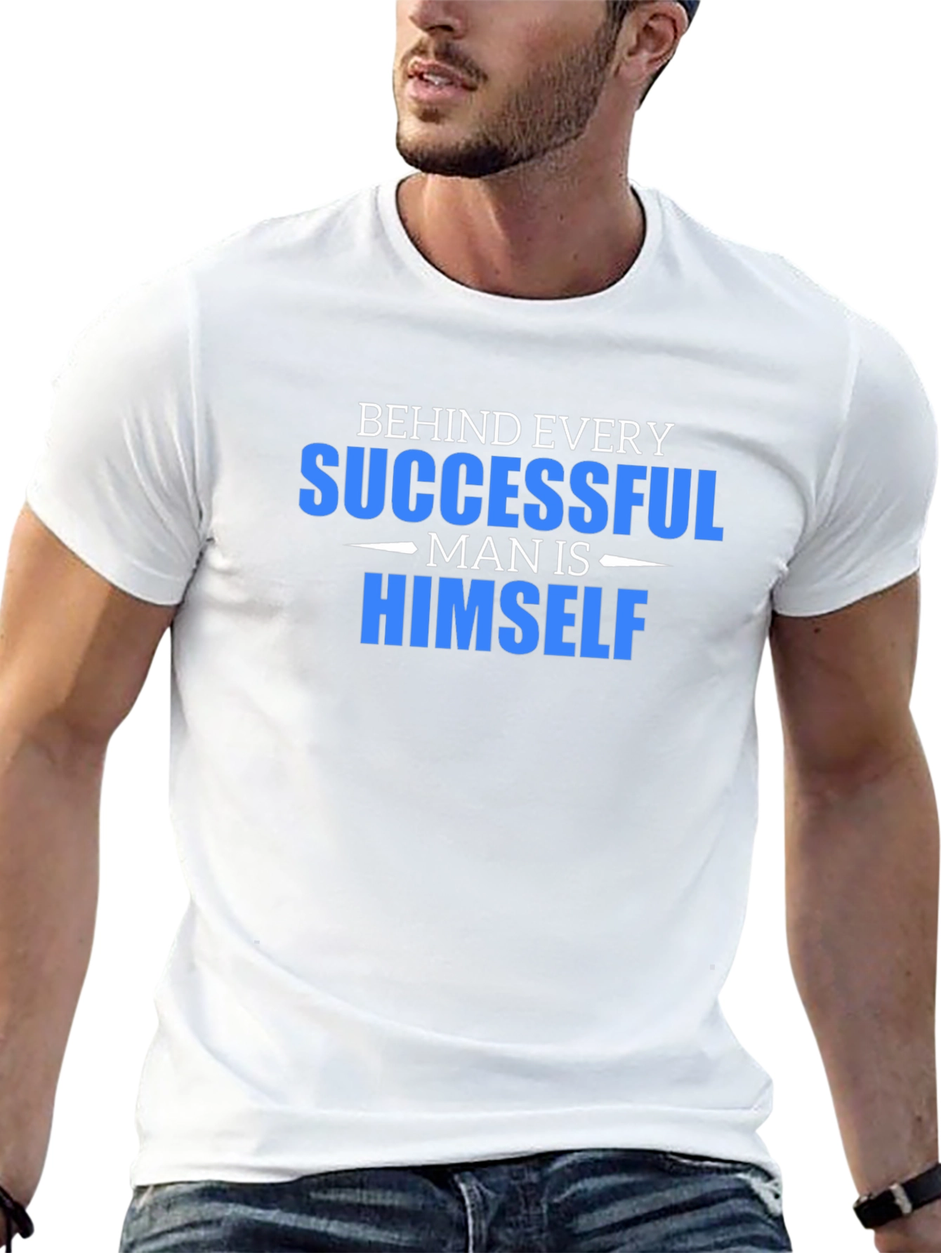 Successful Man Himself Graphic Tee - Black