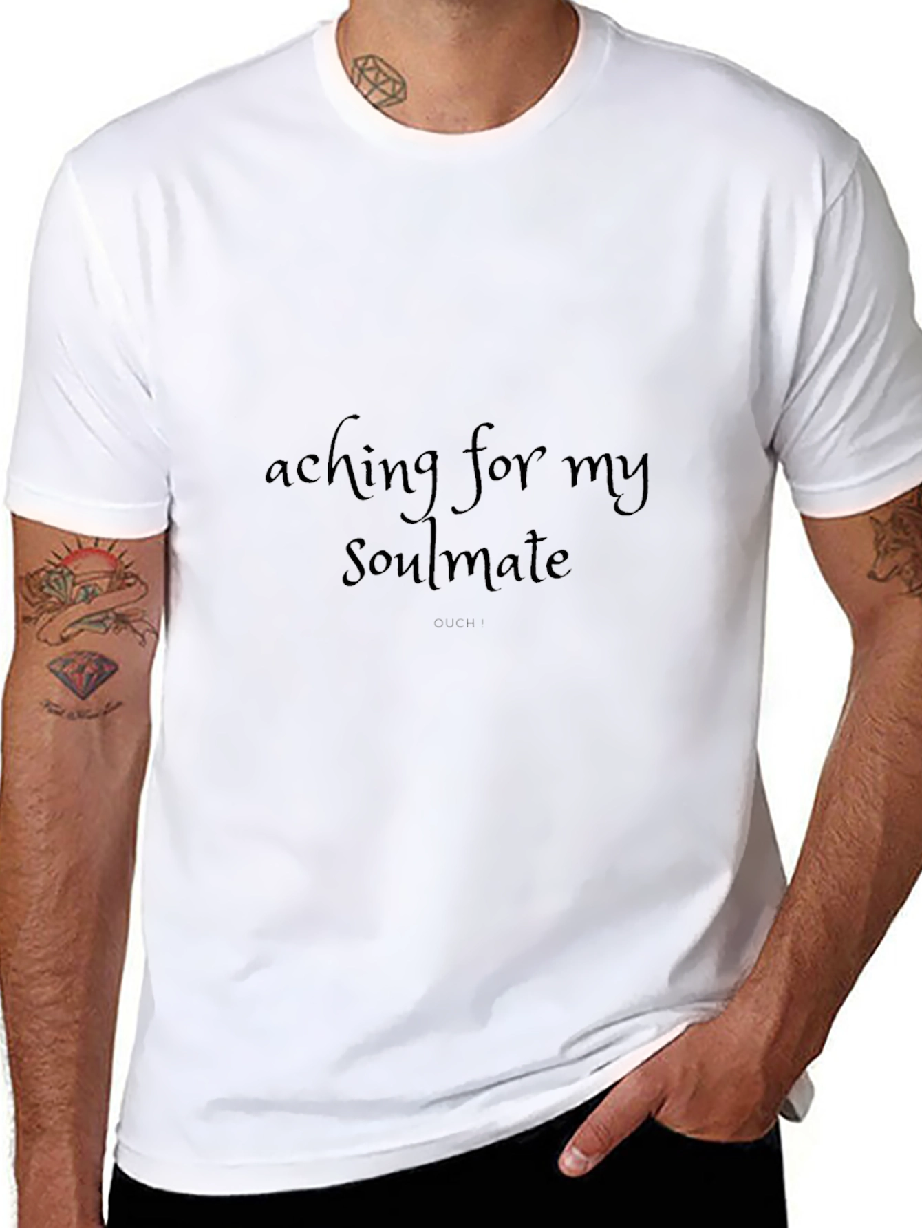 Aching for My Soulmate Black T-Shirt