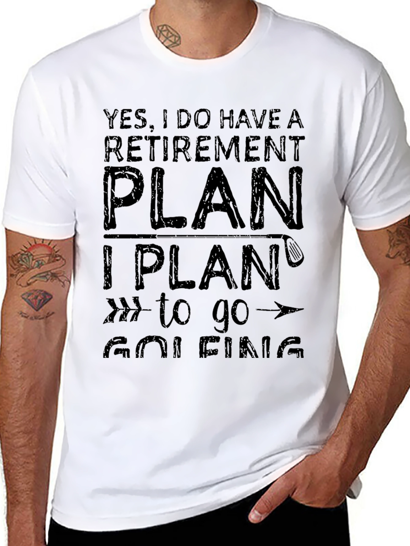 Retirement Plan Golfing T-Shirt