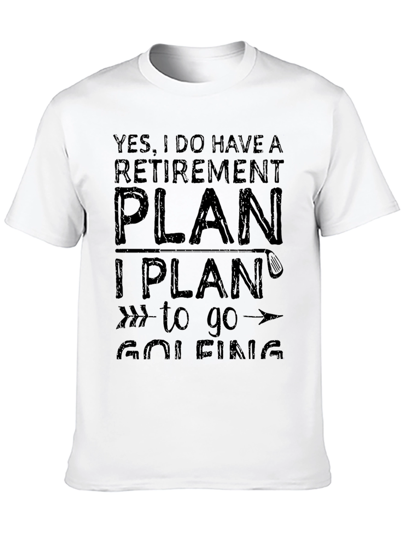 Retirement Plan Golfing T-Shirt