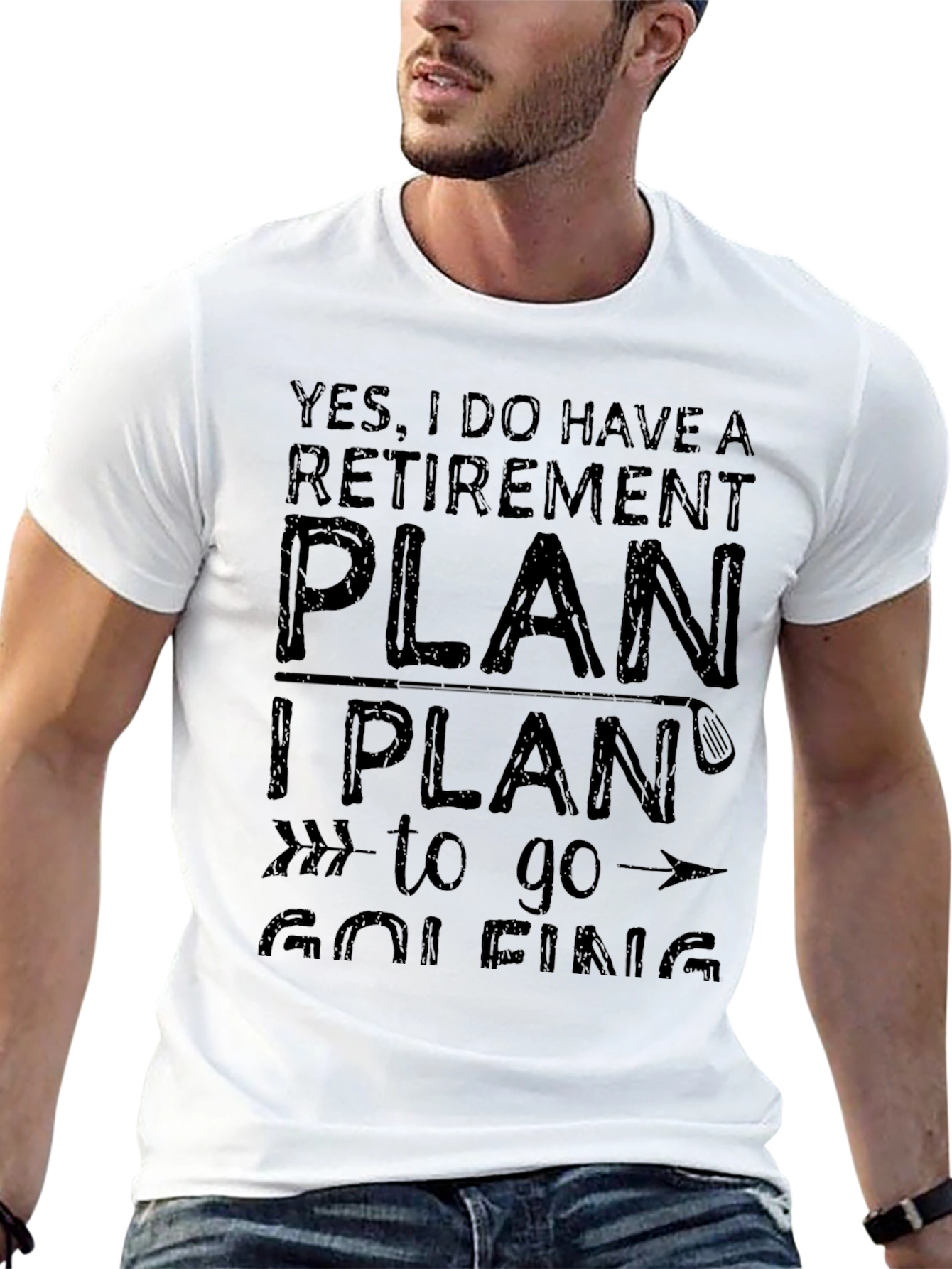 Retirement Plan Golfing T-Shirt