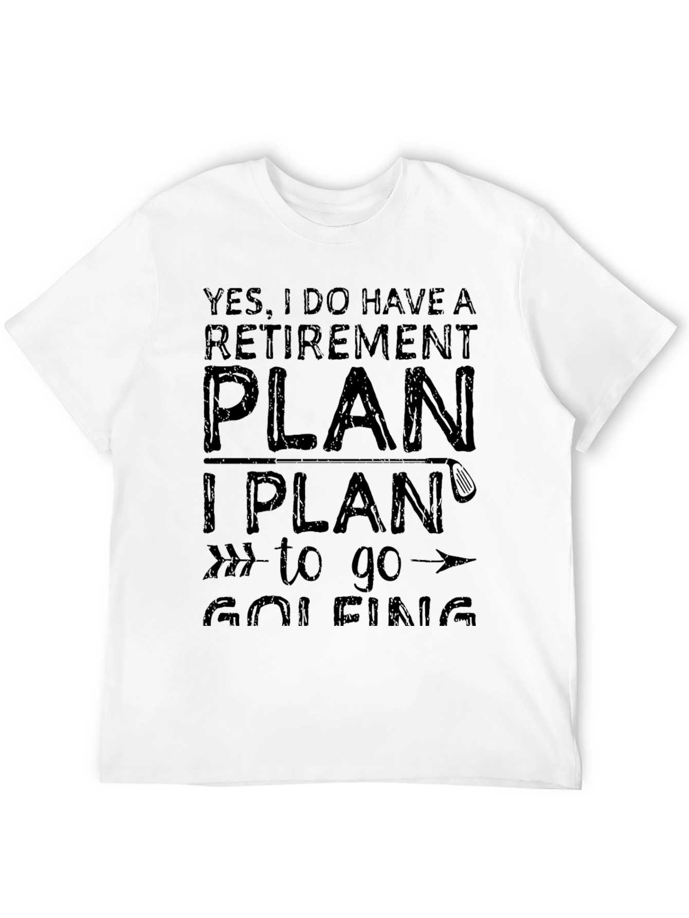 Retirement Plan Golfing T-Shirt