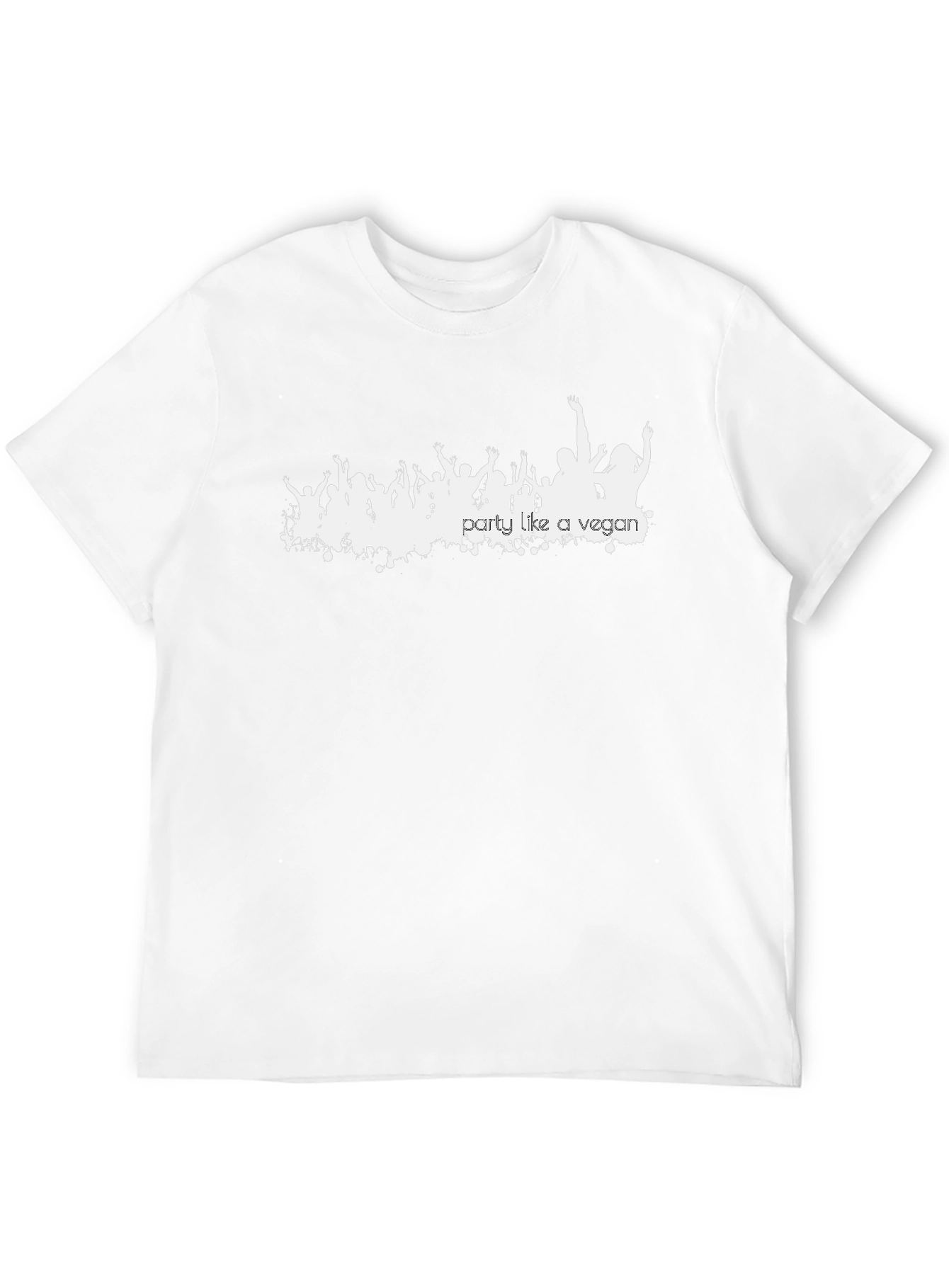 Party Like a Vegan Black Graphic T-Shirt