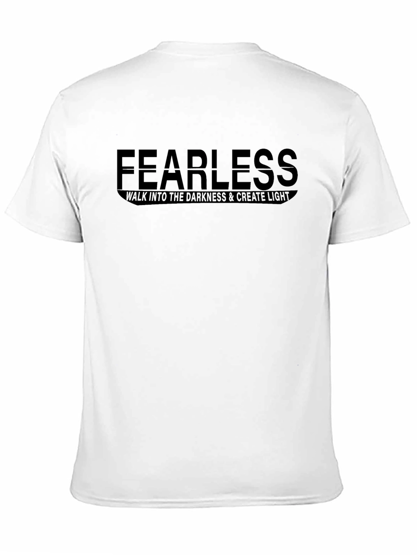 Fearless Graphic Print Black T-Shirt
