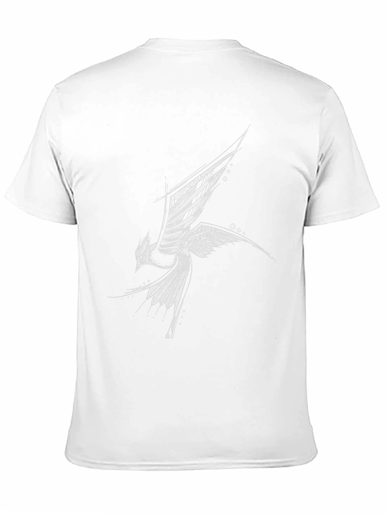 Abstract Bird Black T-Shirt