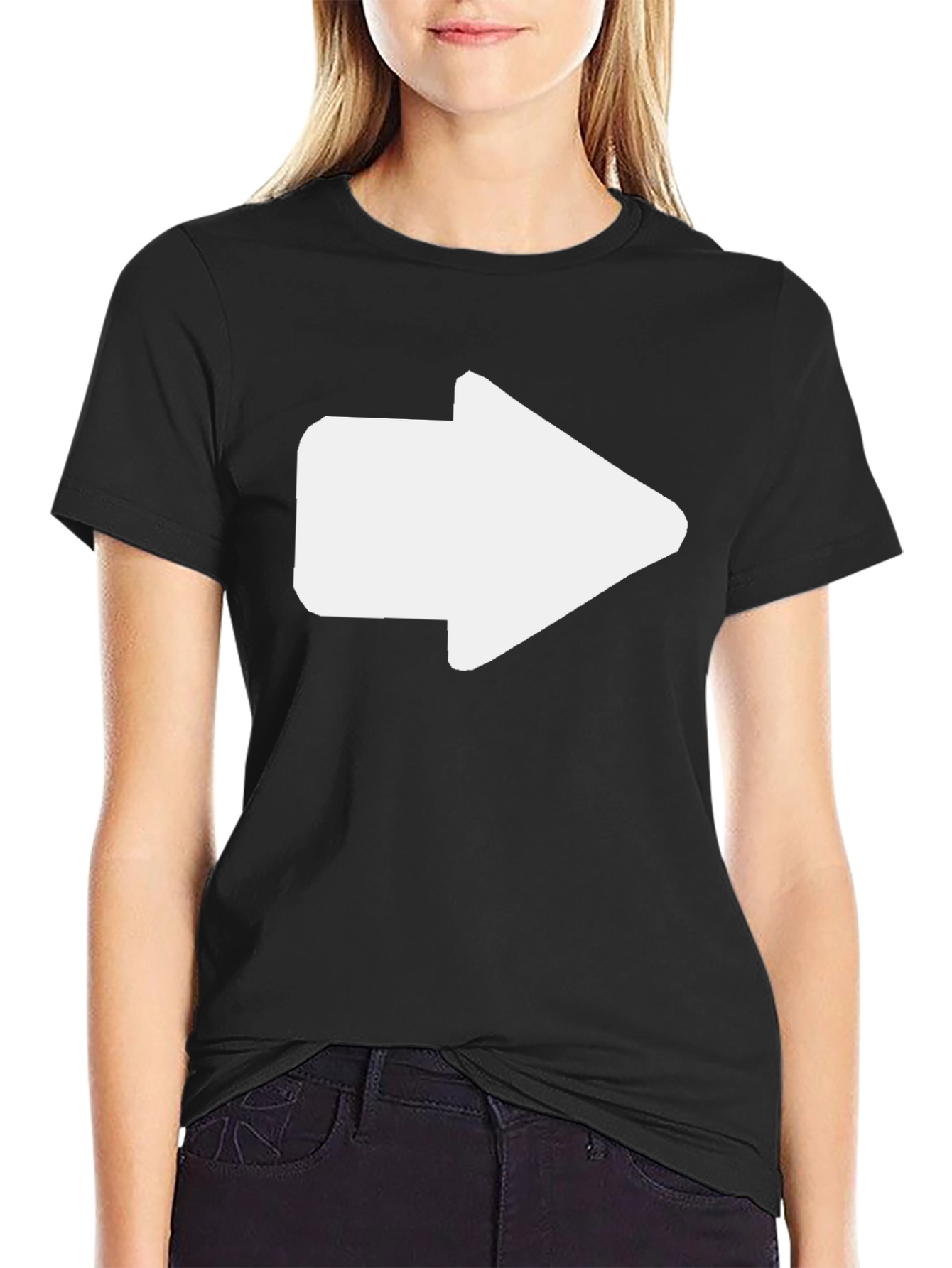 Right Arrow Graphic Tee - Classic Black T-Shirt