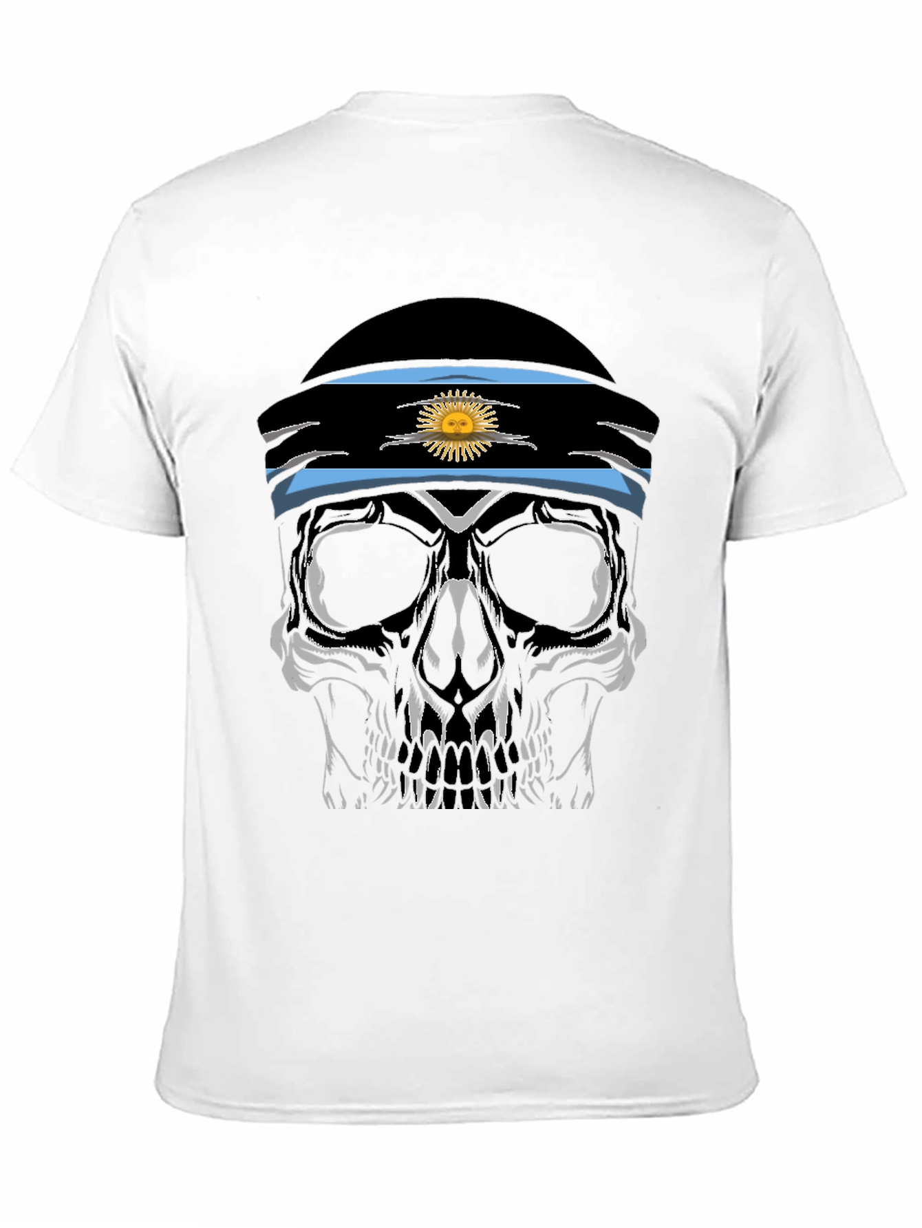 Argentinian Skull T-Shirt - Black