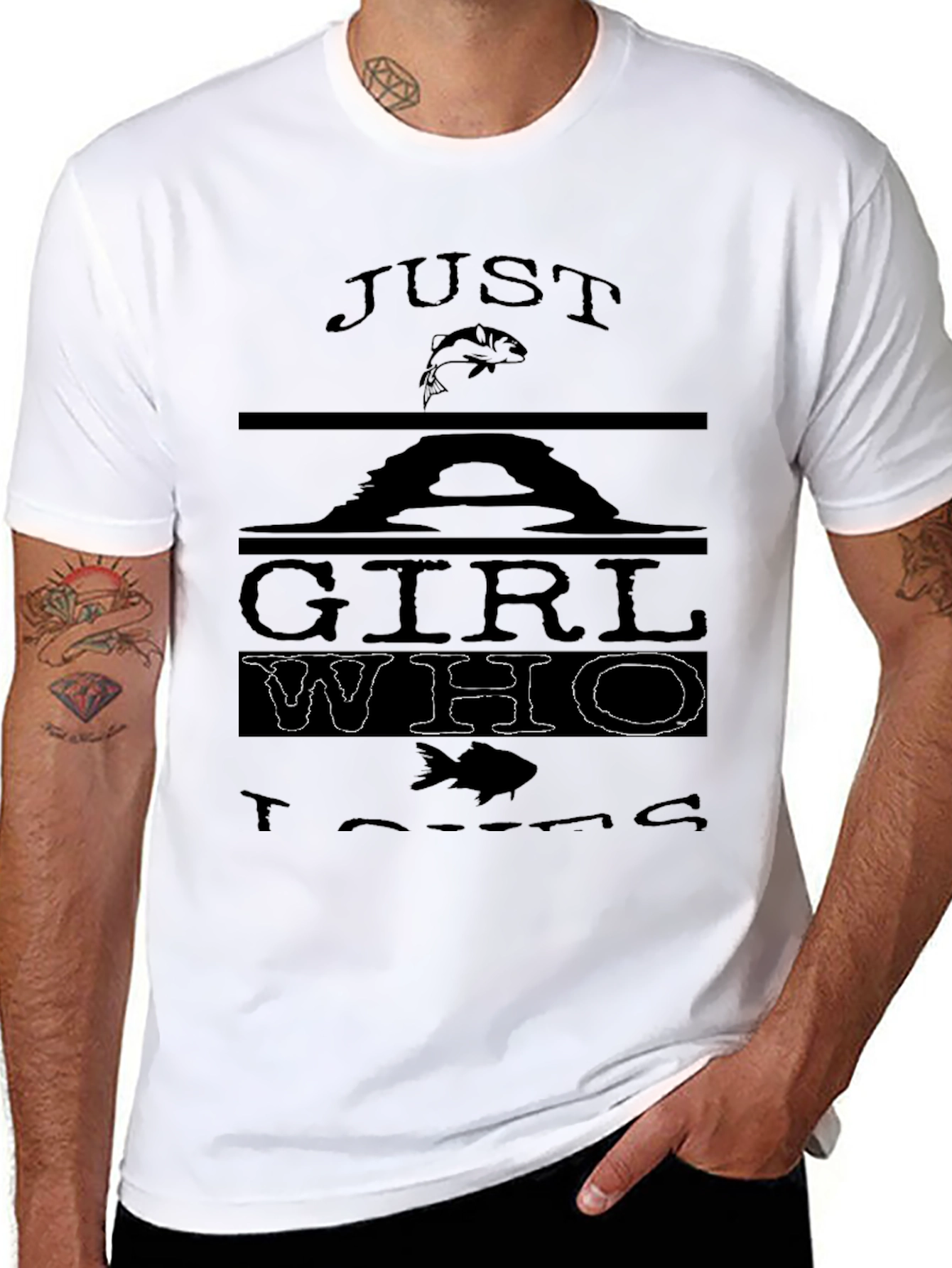 Just a Girl Who Loves Fishing T-Shirt