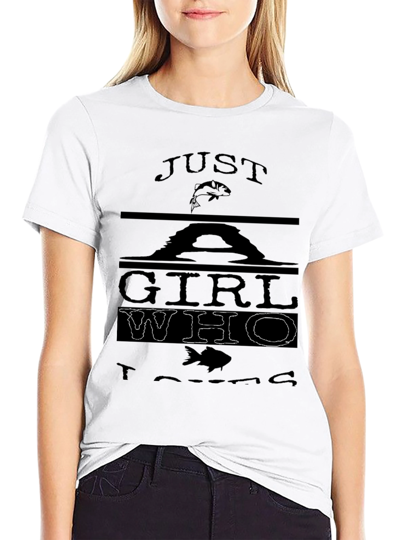 Just a Girl Who Loves Fishing T-Shirt