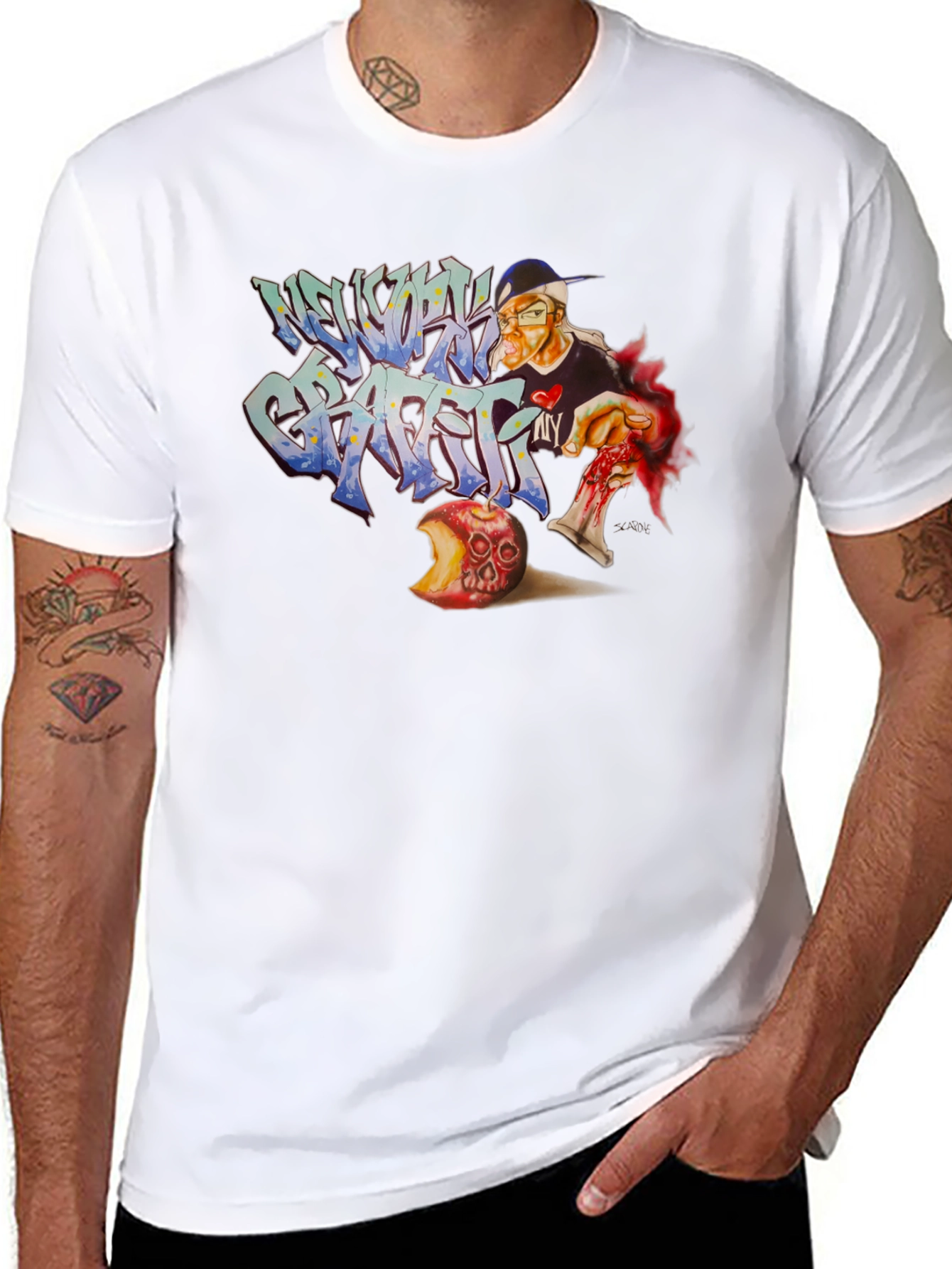 New York Graffiti T-Shirt - Urban Art Style