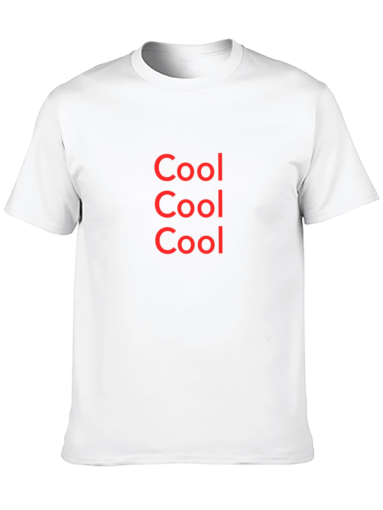 Cool T-Shirt - Black - Red Lettering