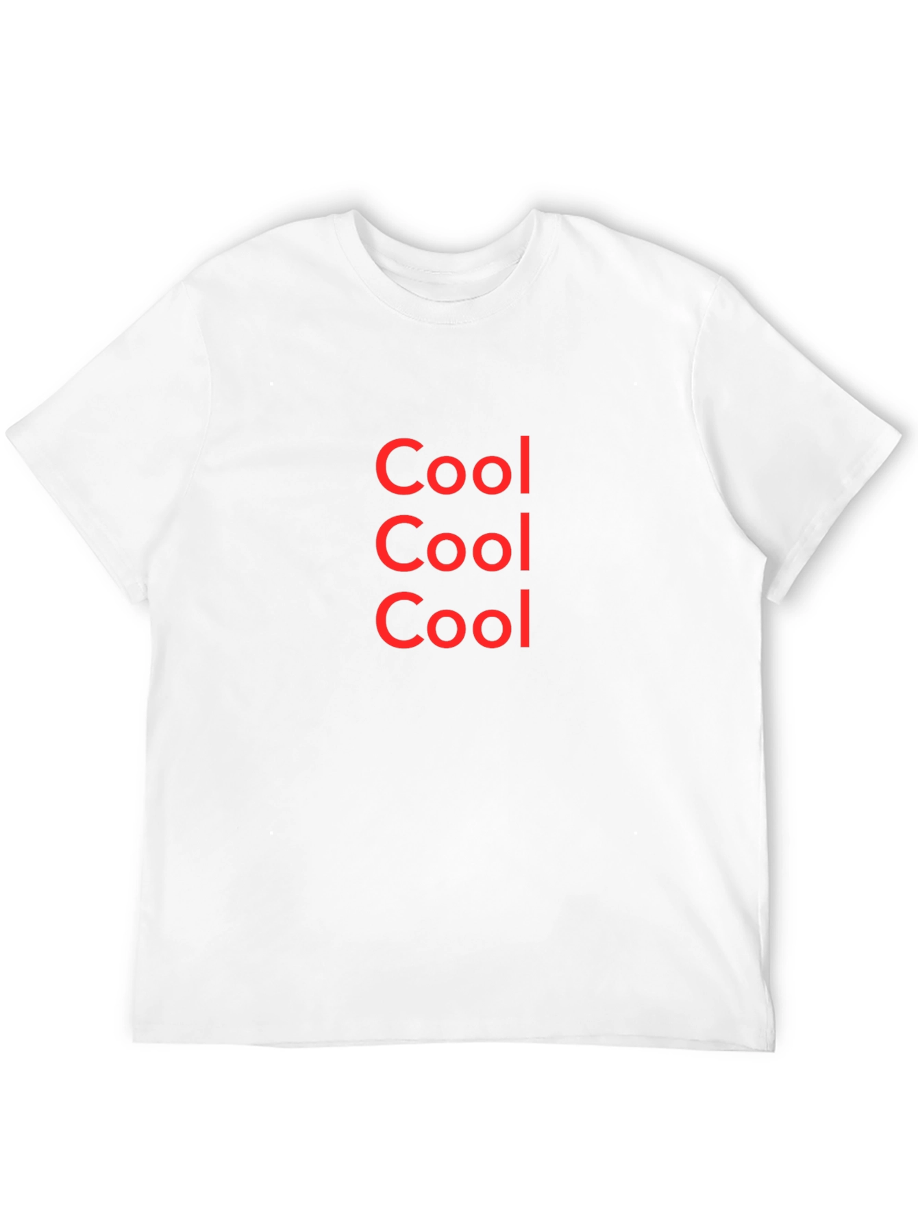 Cool T-Shirt - Black - Red Lettering