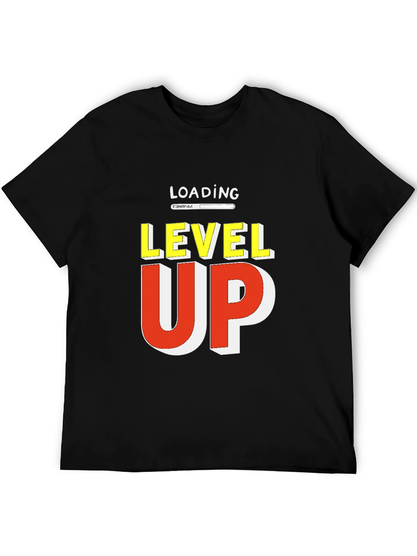Level Up Loading Graphic Tee - Gamer Style