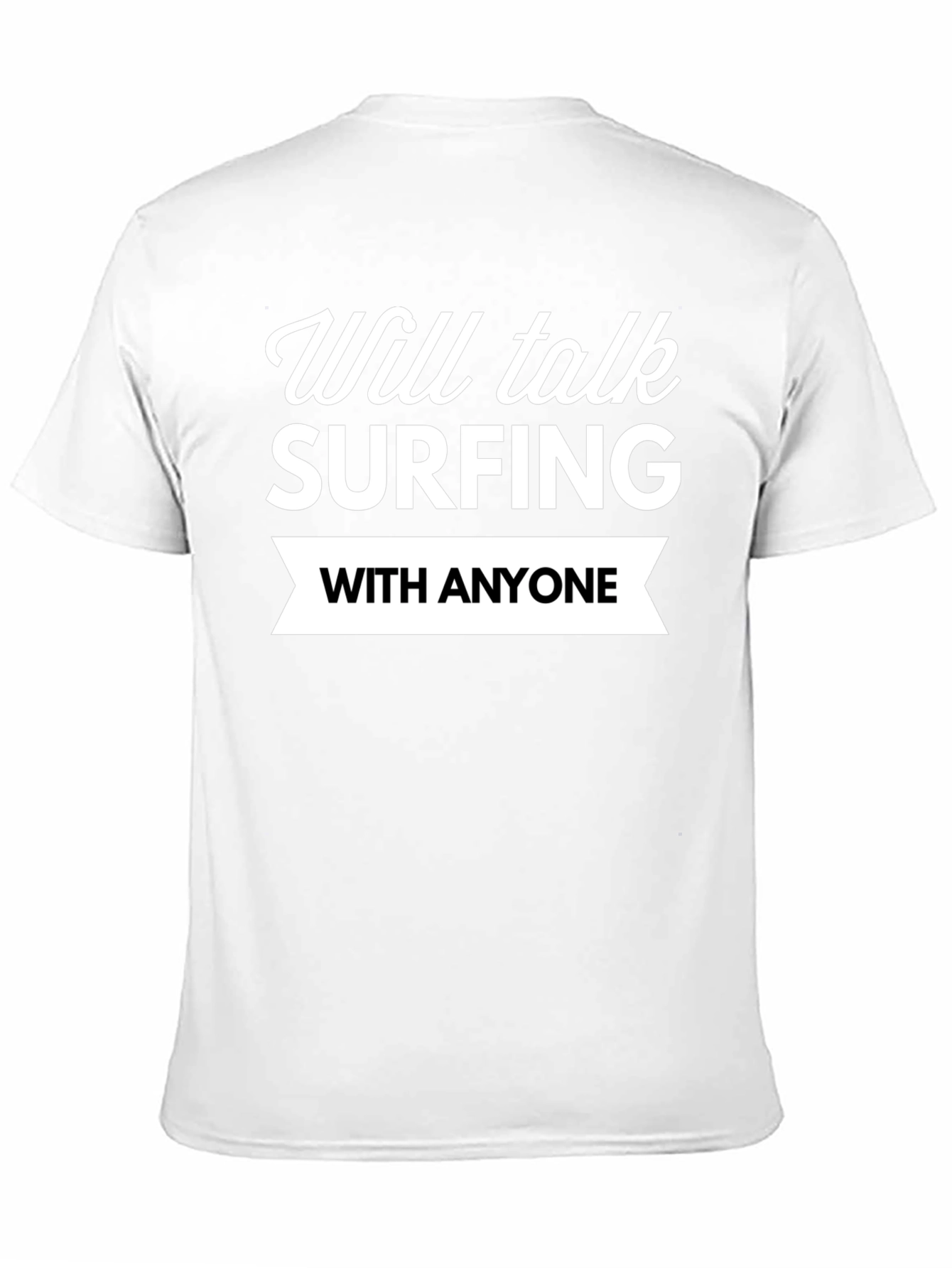 Surfing Enthusiast Black T-Shirt