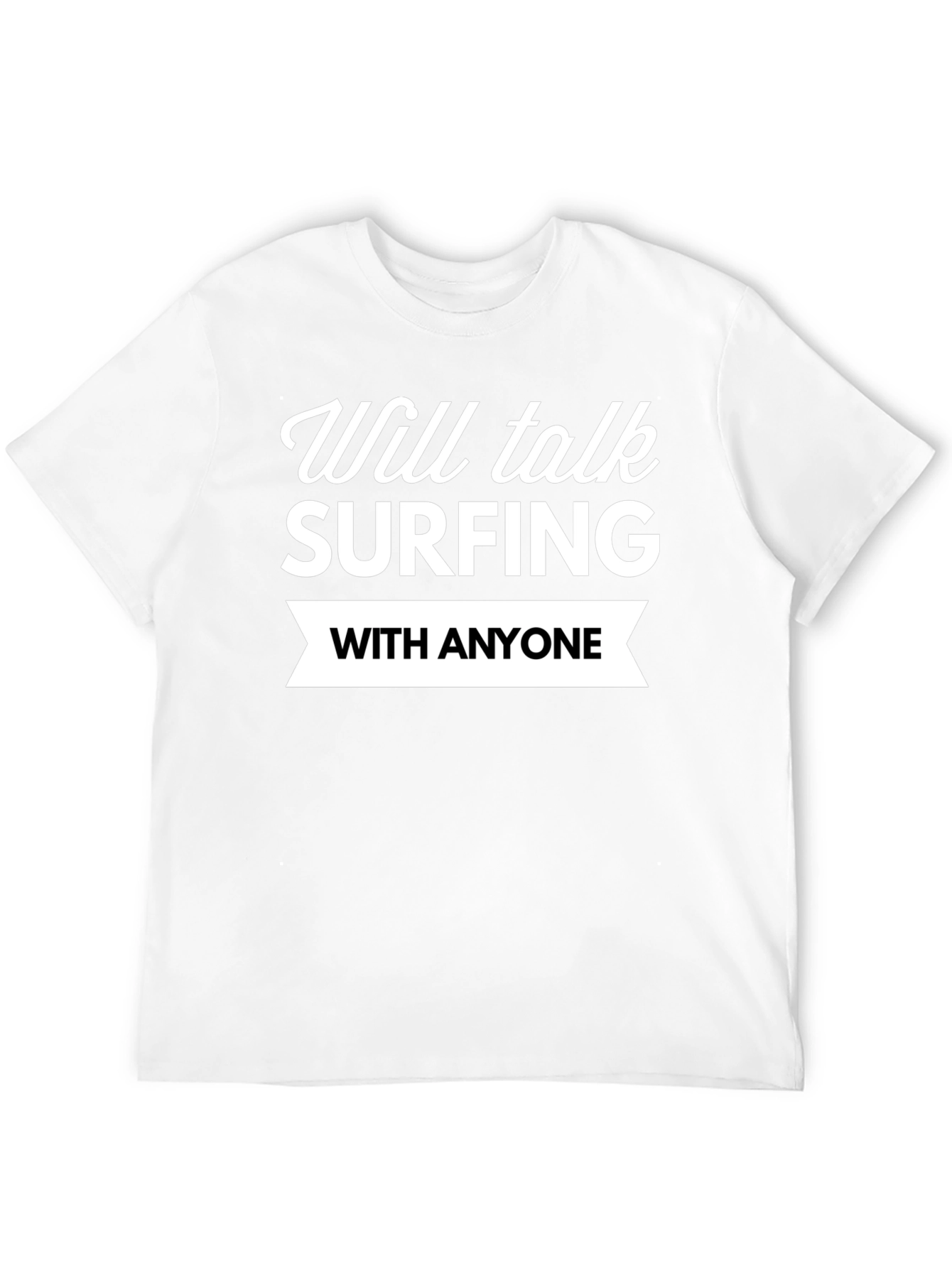 Surfing Enthusiast Black T-Shirt