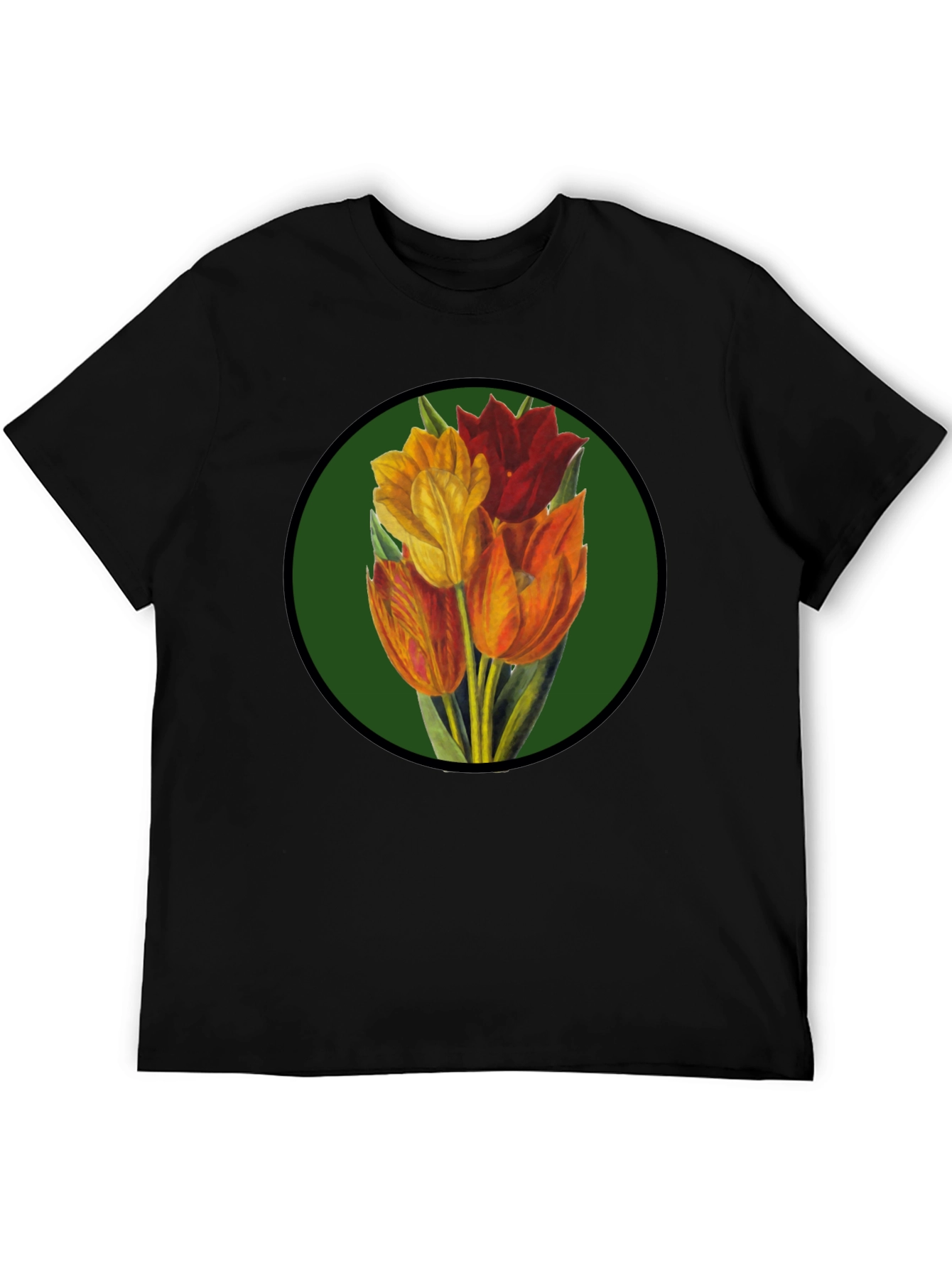 Floral Tulip T-Shirt - Stylish Graphic Tee