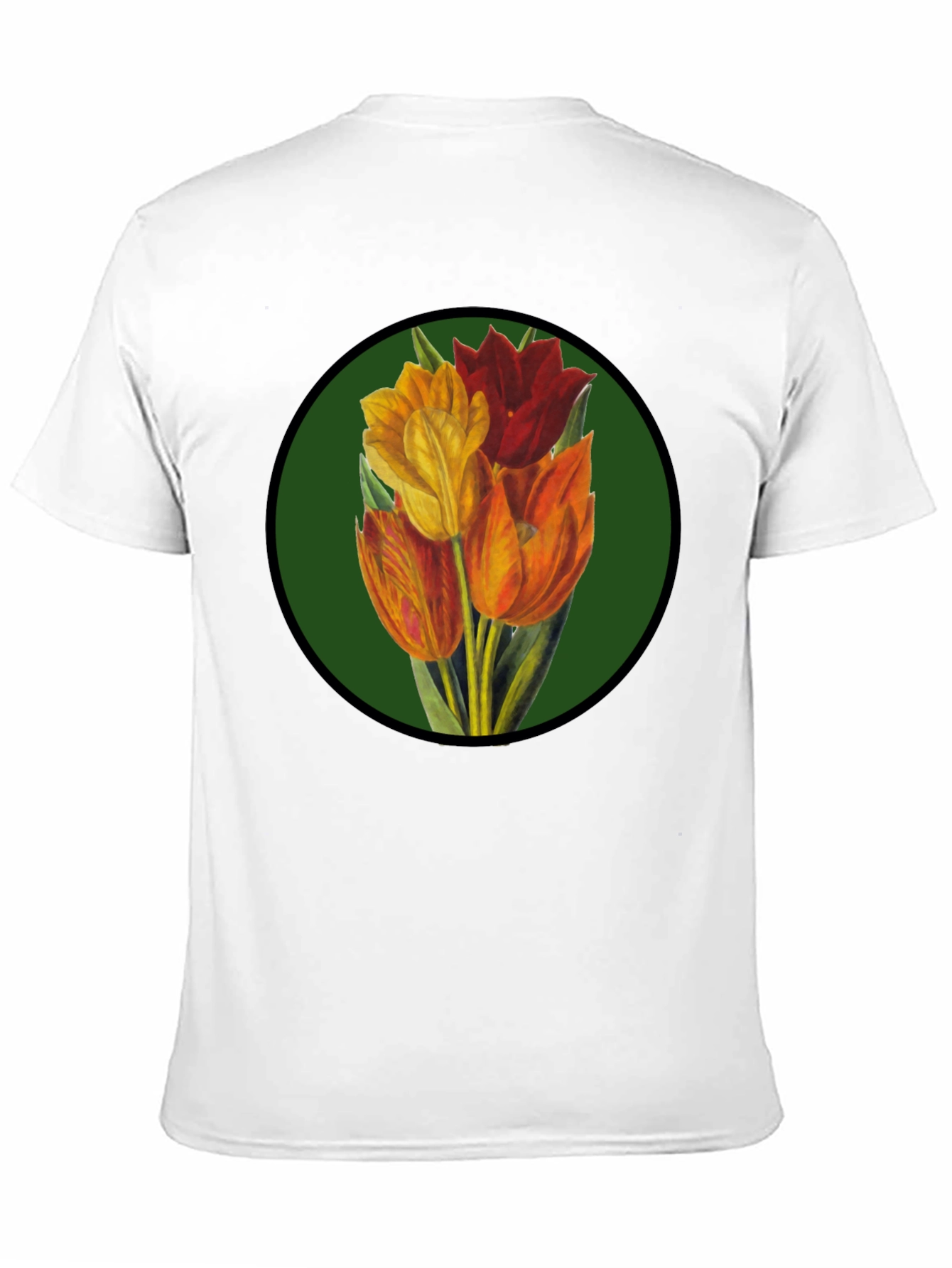 Floral Tulip T-Shirt - Stylish Graphic Tee