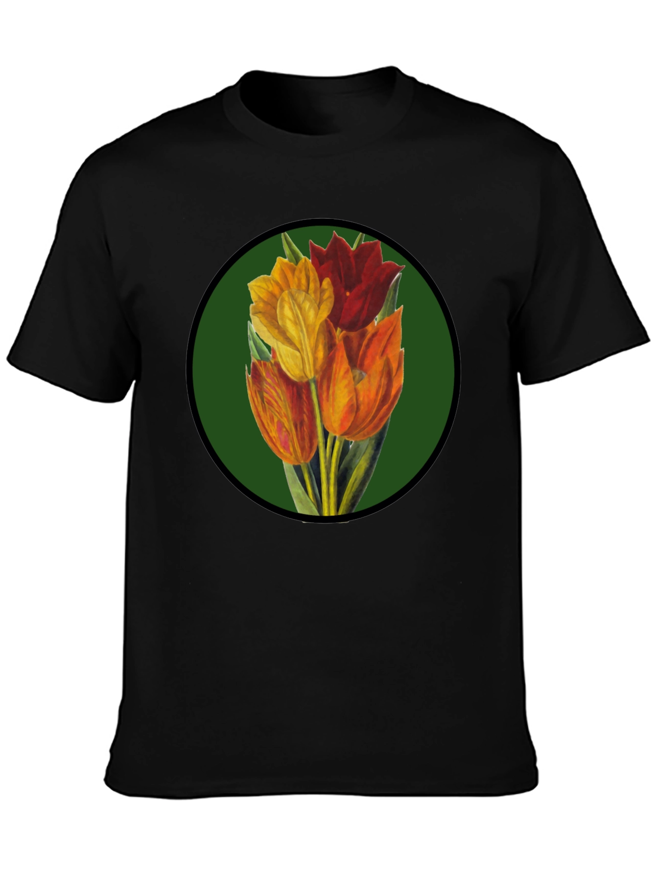 Floral Tulip T-Shirt - Stylish Graphic Tee