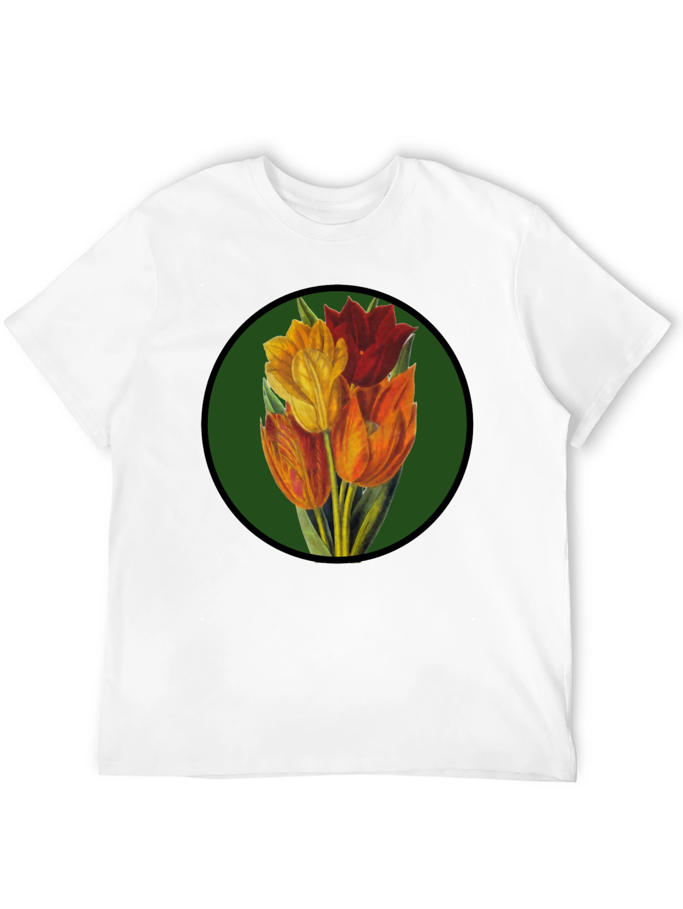 Floral Tulip T-Shirt - Stylish Graphic Tee
