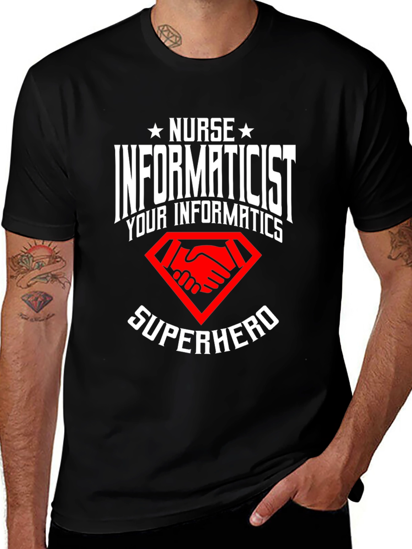 Nurse Informaticist Superhero T-Shirt