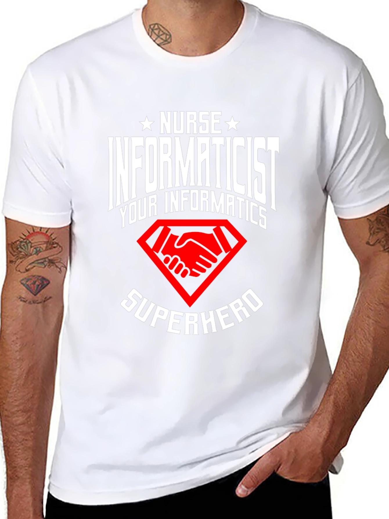 Nurse Informaticist Superhero T-Shirt
